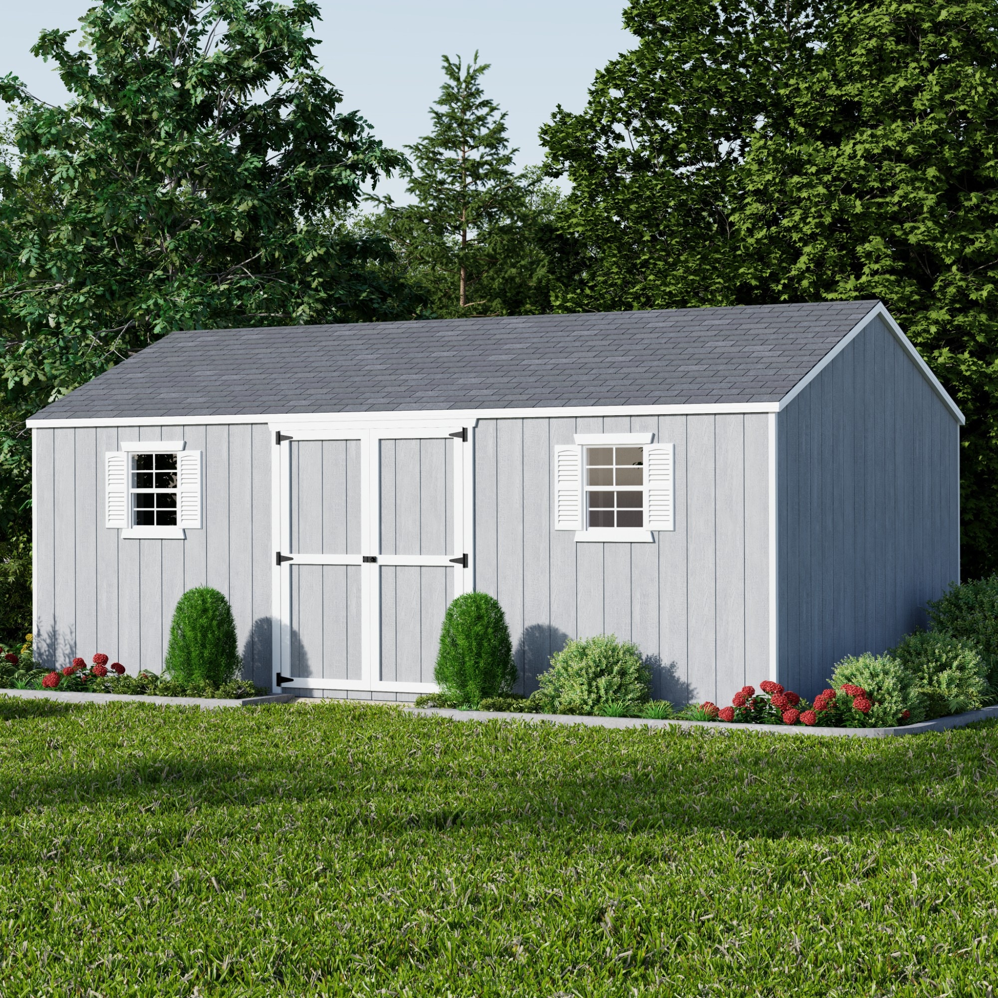 Little Cottage Co 12X20 VWS-PC-FK Wood-Storage-Buildings - View #2