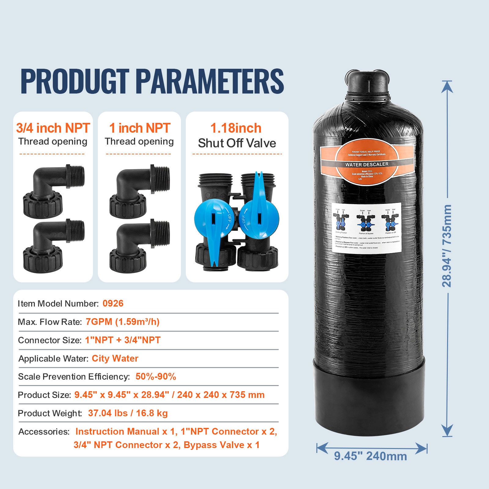 VEVOR SCZYWYRSQ34I06352V0 Water-Softeners - View #7