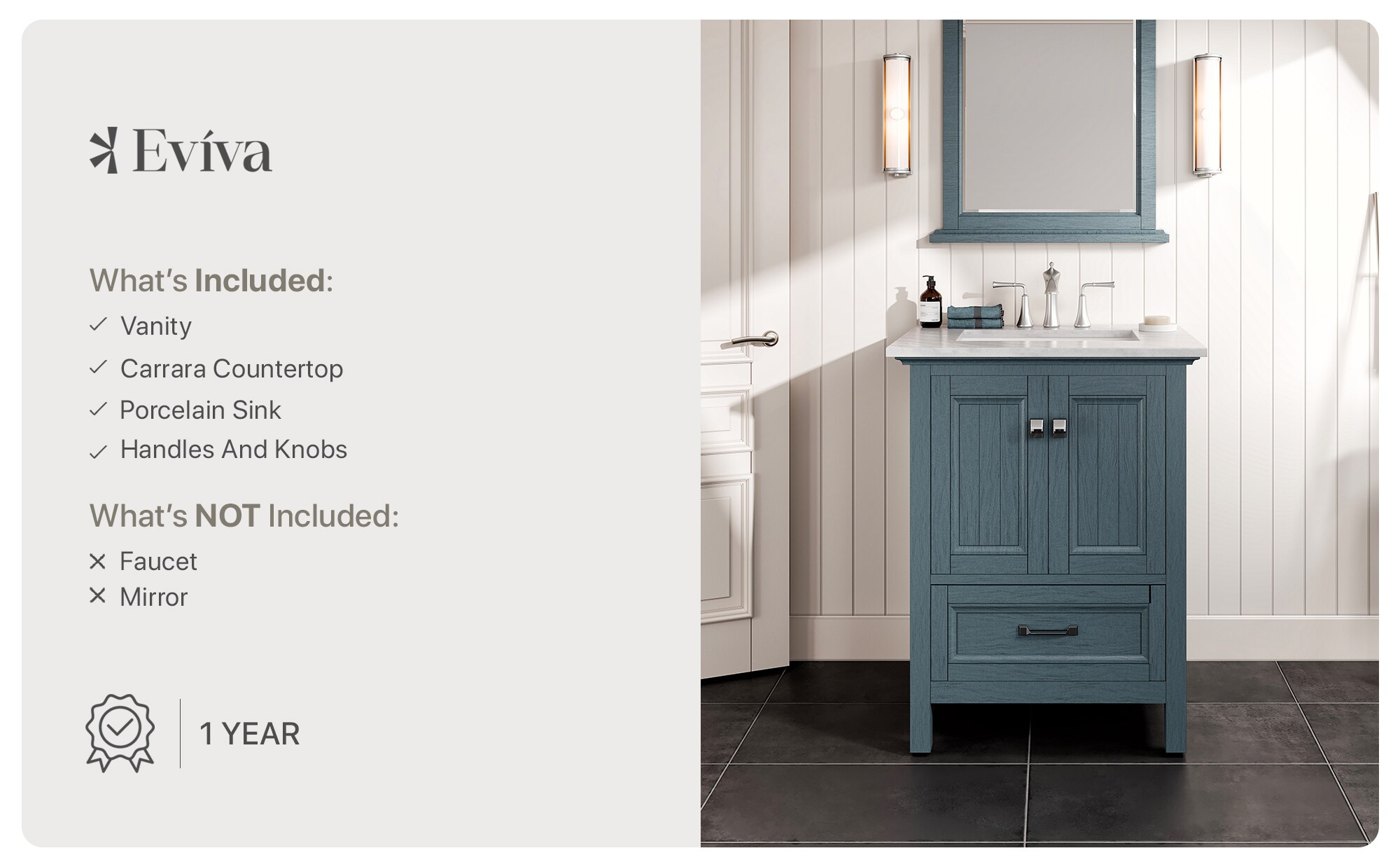 Eviva EVVN612-24AB Bath-Vanity-Combo - View #9