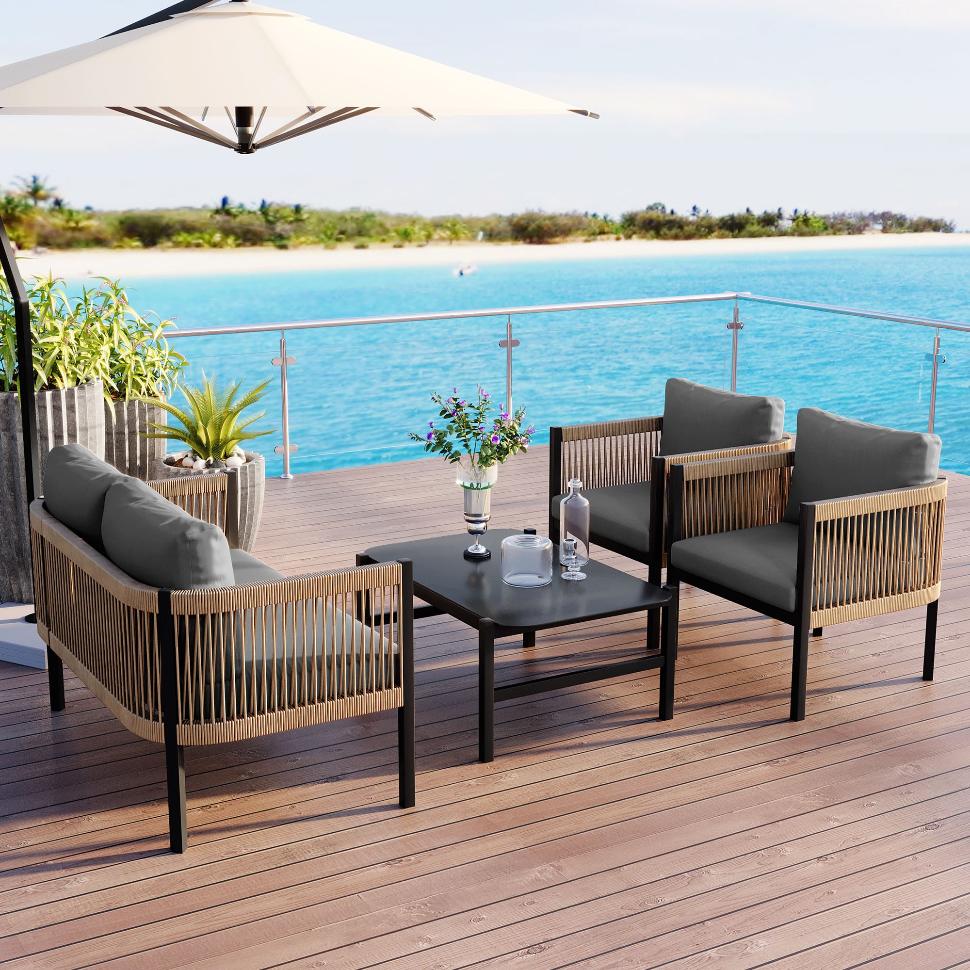 Mondawe MO-US-35AAE Patio-Conversation-Sets - View #4