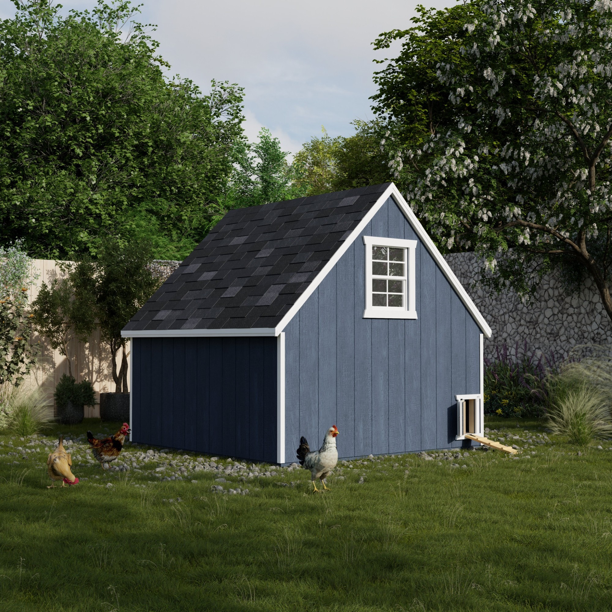 Little Cottage Co 8X8 VAFC-PC Chicken-Coops-Rabbit-Hutches - View #3
