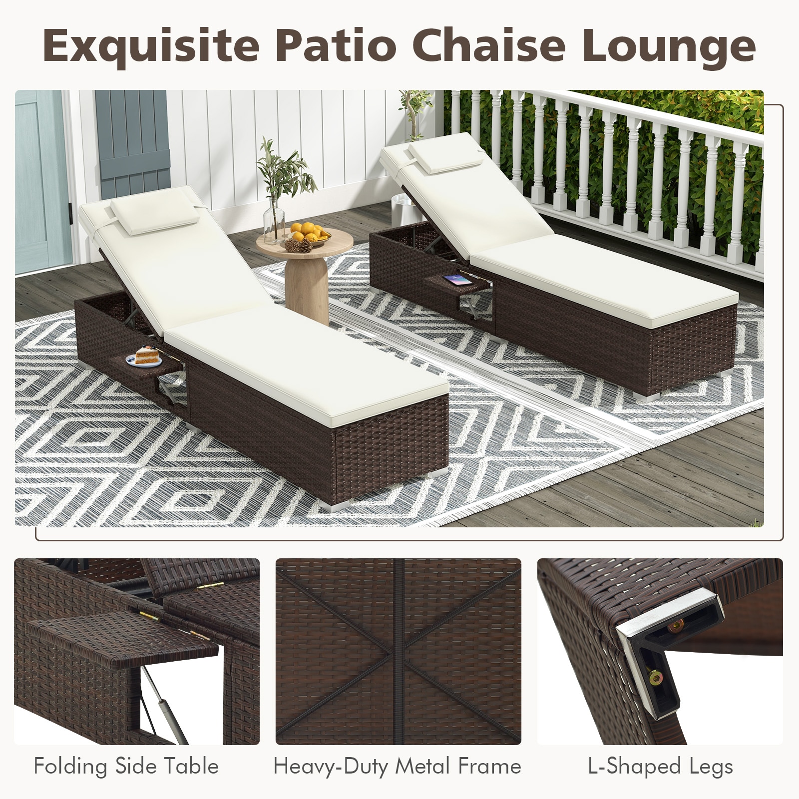 Forclover HBV-W72140WH Patio-Chairs - View #5