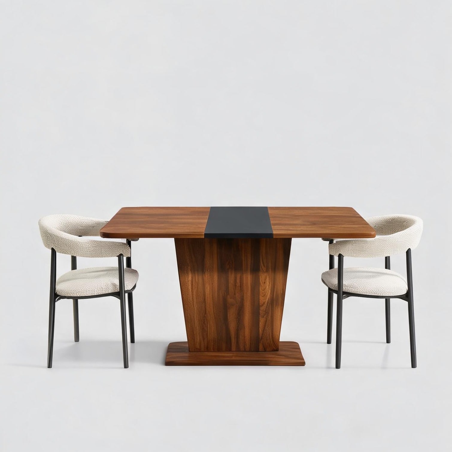 Watnature Particle Board and MDF Extendable Dining Table 57.09 x 27.17 ...