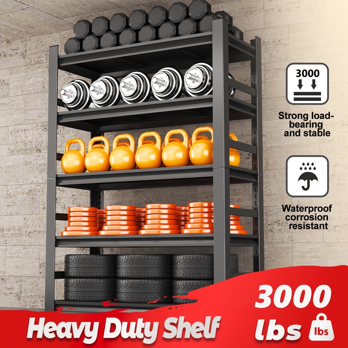 Horizons Prime LJW105476 Free-Standing-Shelving - View #3