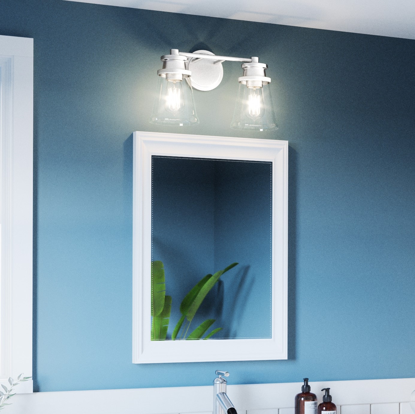 Quoizel Lace Polished Chrome Transitional Cylinder Pendant Light