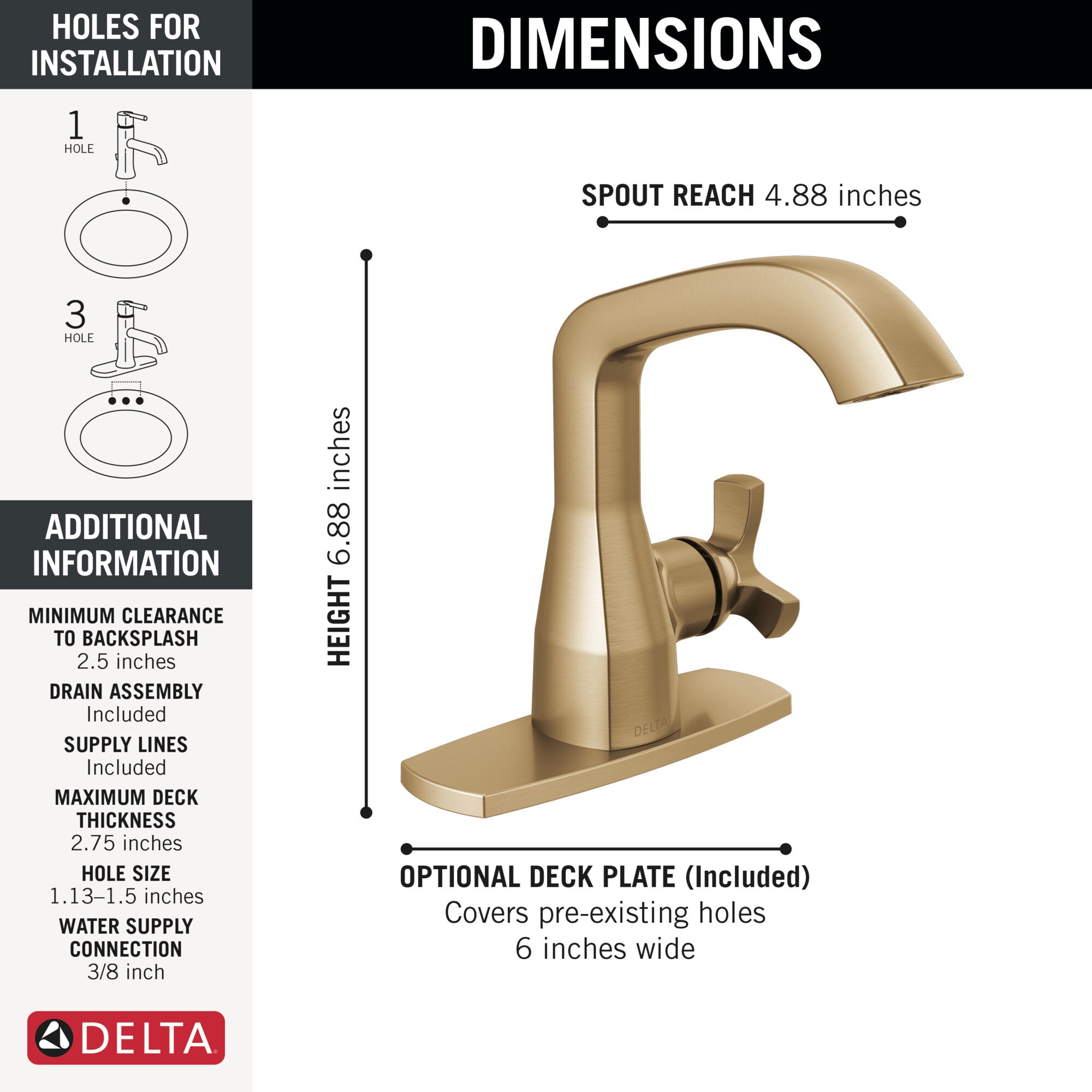 Delta 5766-CZ-PR-MPU-DST Lavatory-Faucets - View #3