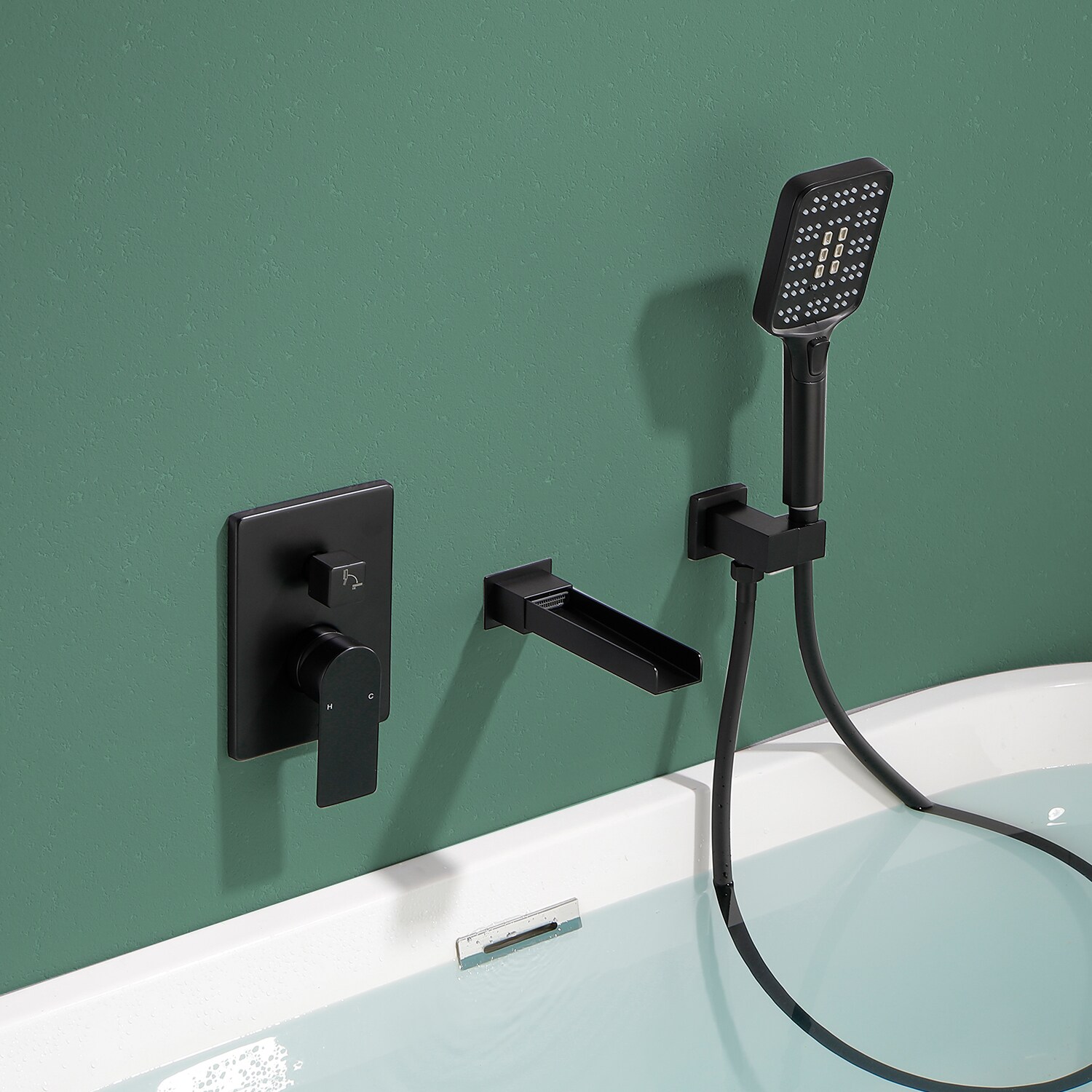 WELLFOR WA4027MB02 Roman-Tub-Faucets - View #3