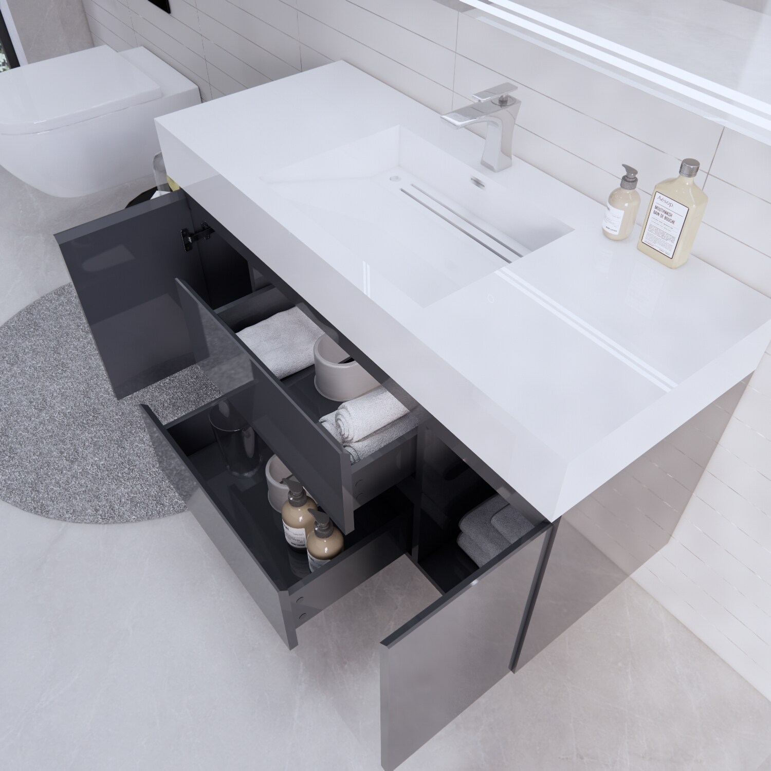 BV Better Vanity BTB-48S-GR Bath-Vanity-Combo - View #6