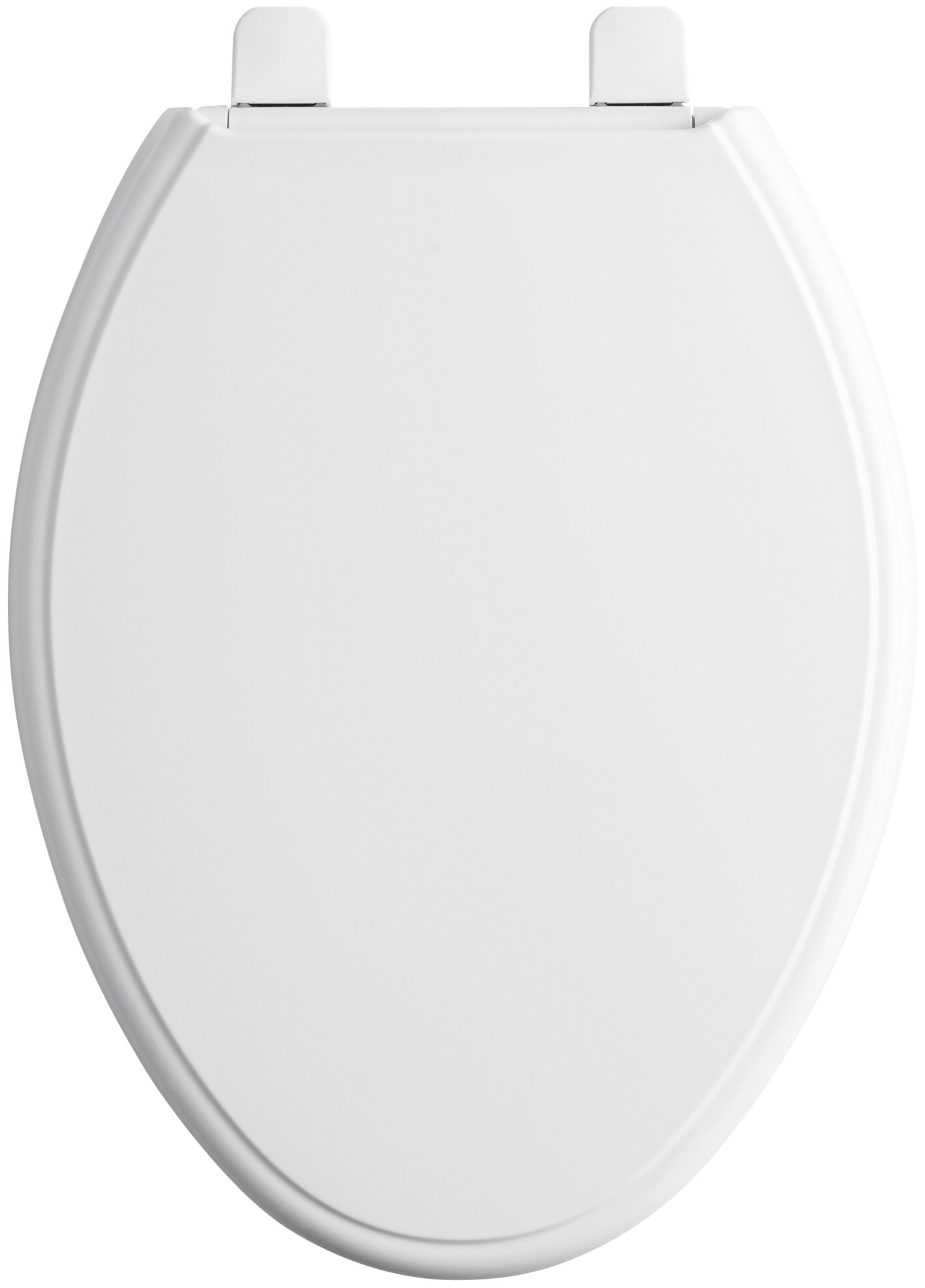 KOHLER Glenbury Quiet-Close Plastic White Elongated Soft Close Toilet ...