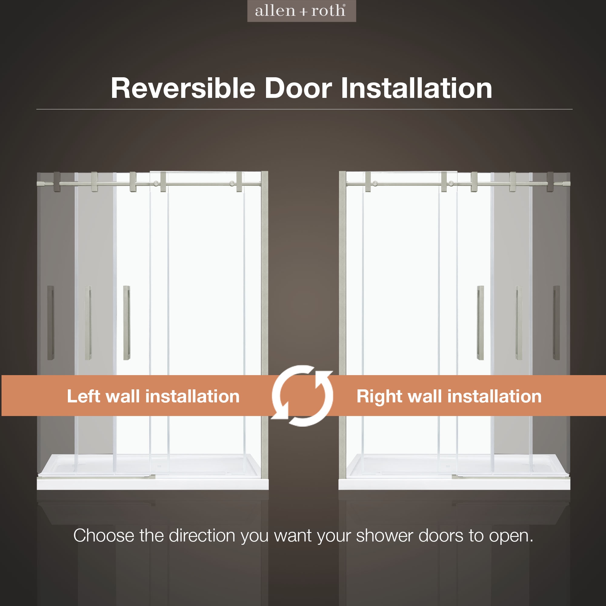 allen + roth BENNET-60GP-SN Shower-Doors - View #6