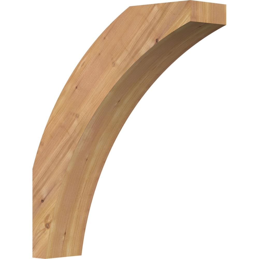 Ekena Millwork BRC06X22X26THR00SWR 5-1/2-in x 22-in x 26-in Western Red Cedar Unfinished Wood Thorton Smooth Knee Brace