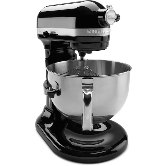 pianist Fredag Vandret KitchenAid 6-Quart 10-Speed Onyx Black Residential Stand Mixer in the Stand  Mixers department at Lowes.com