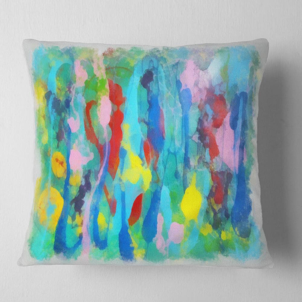 Designart CU13615-18-18 18-in x 18-in Blue Indoor Decorative Pillow