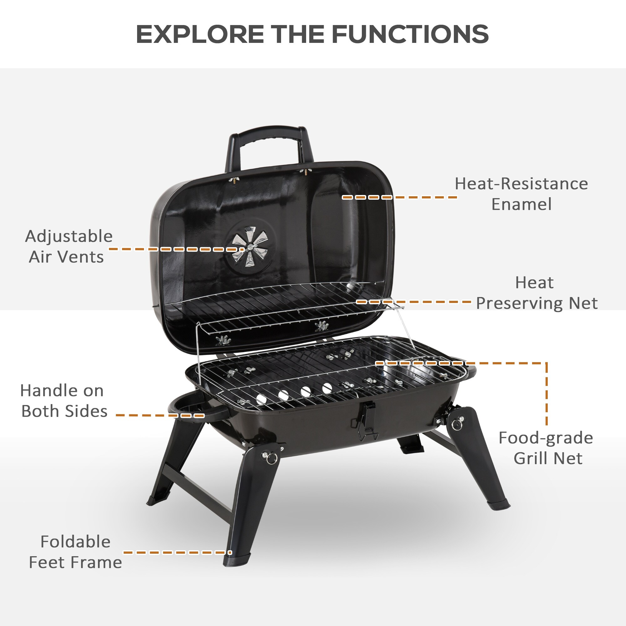 Lycvki CP09 Gas-Grill-Cookgrates-Warmracks - View #6