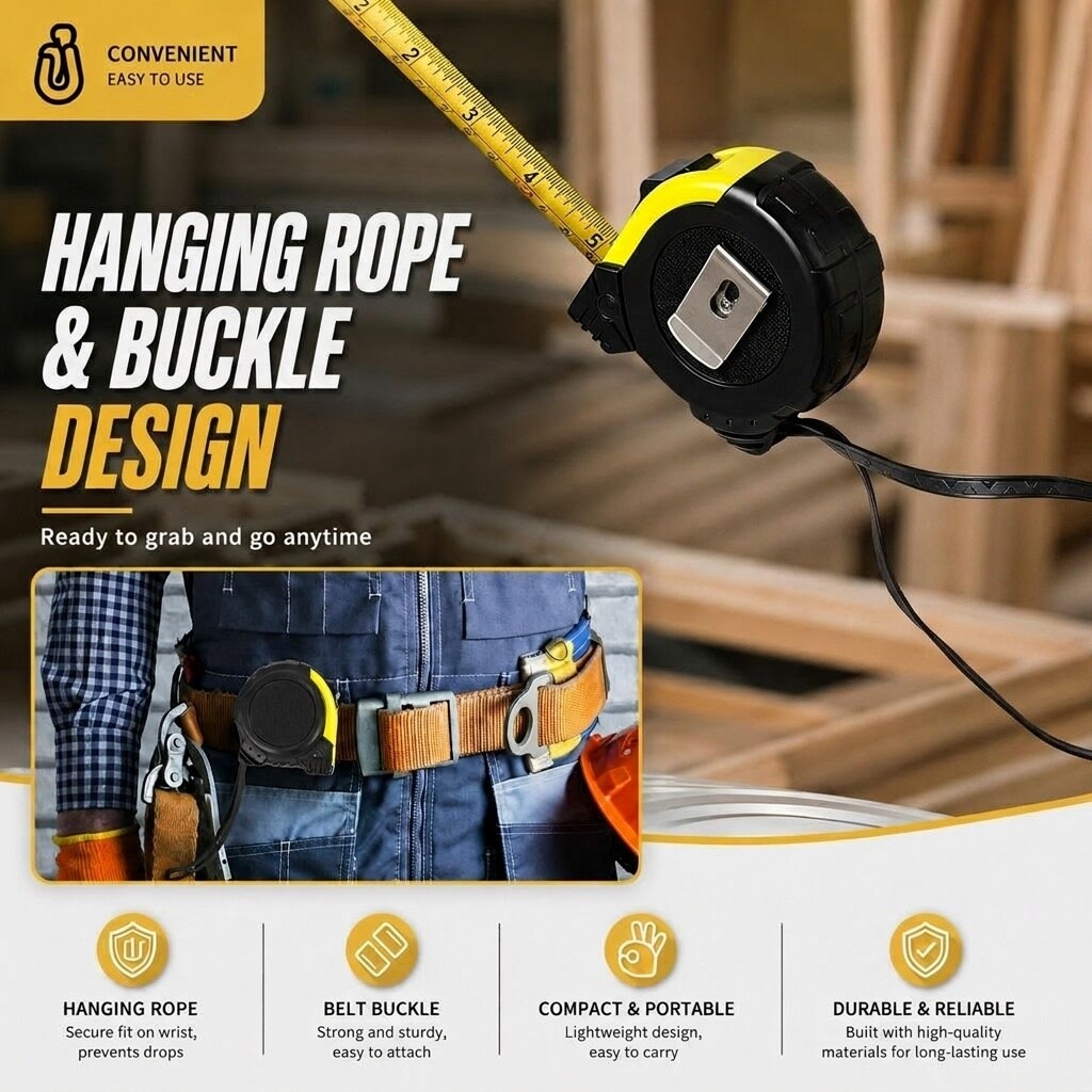 Etokfoks 16 4m 16ft Metric and Imperial Long Tape Measure with ...