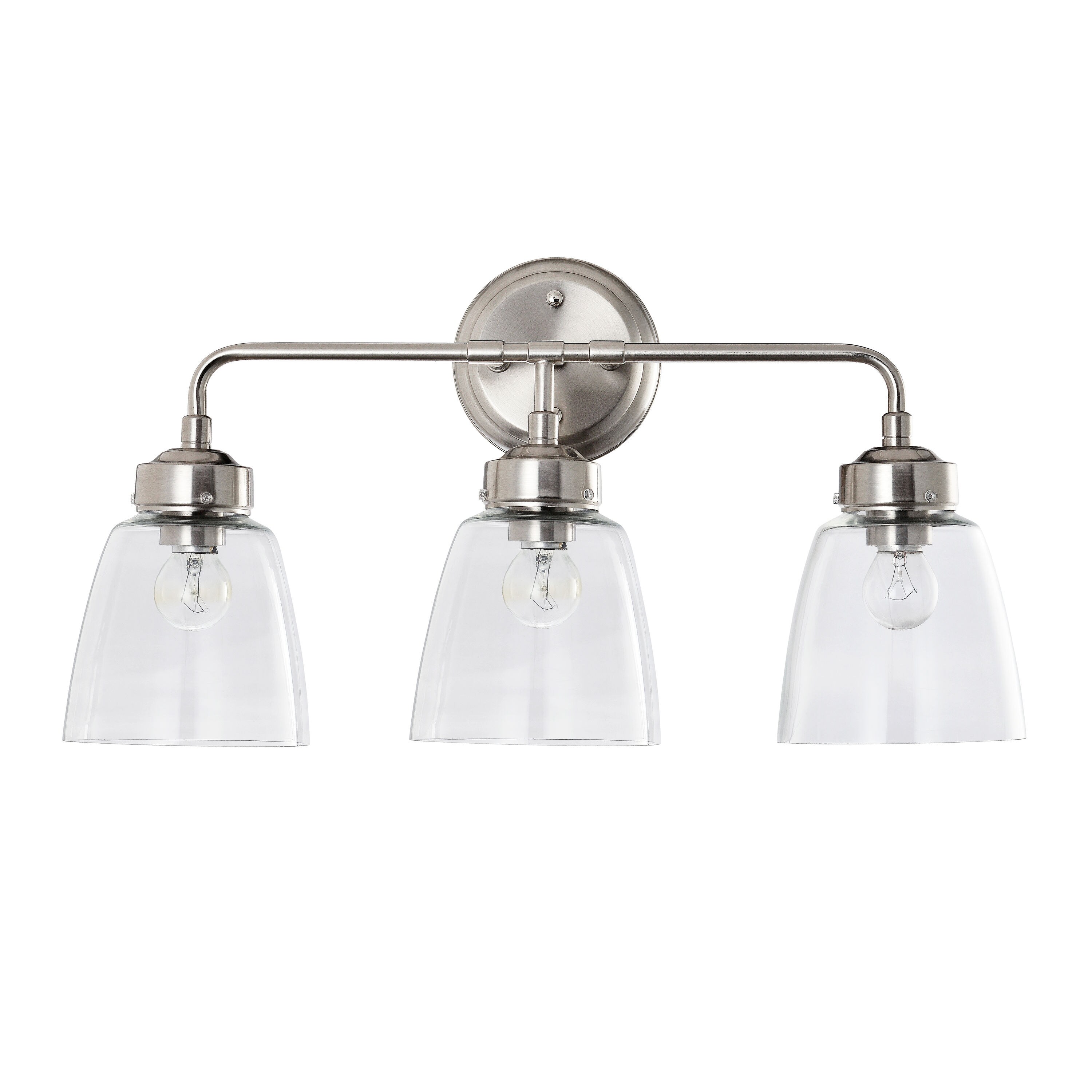 Varaluz 341B03SN Helena 22.25-in 3 -Light Satin Multiple colors Transitional Vanity light