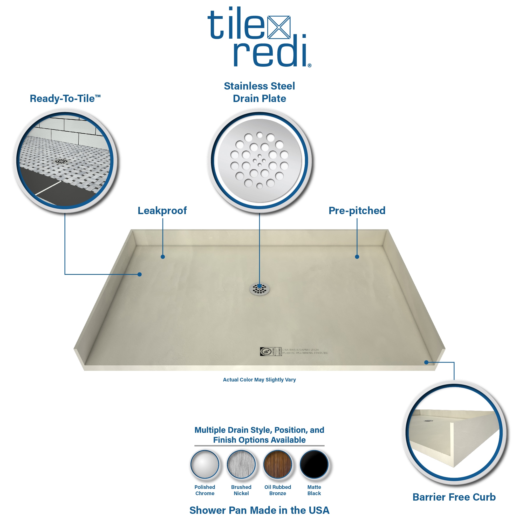 Drain Pan, Plastic, (30x60) L