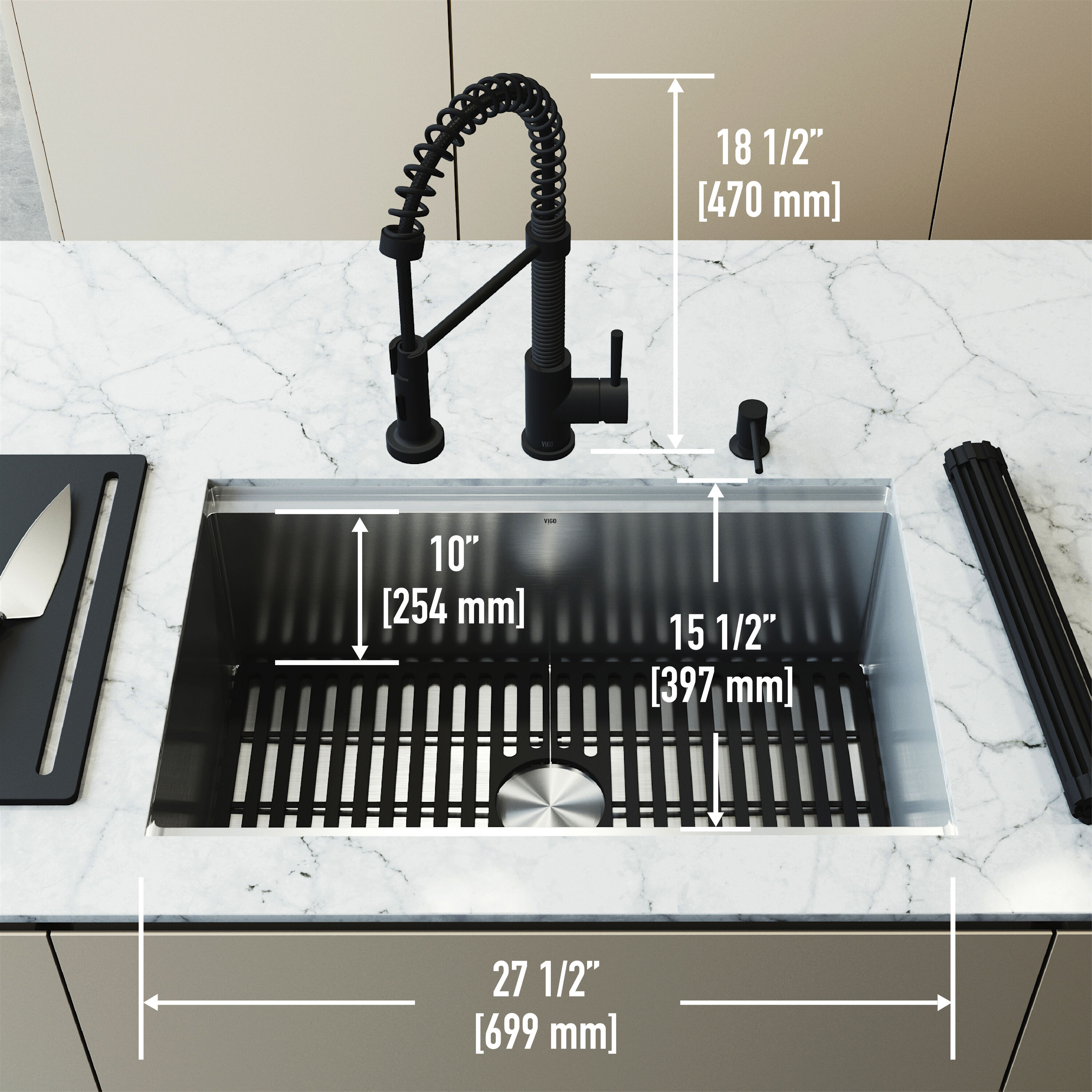 VIGO VG151043 Kitchen-Sinks - Thumbnail View #4