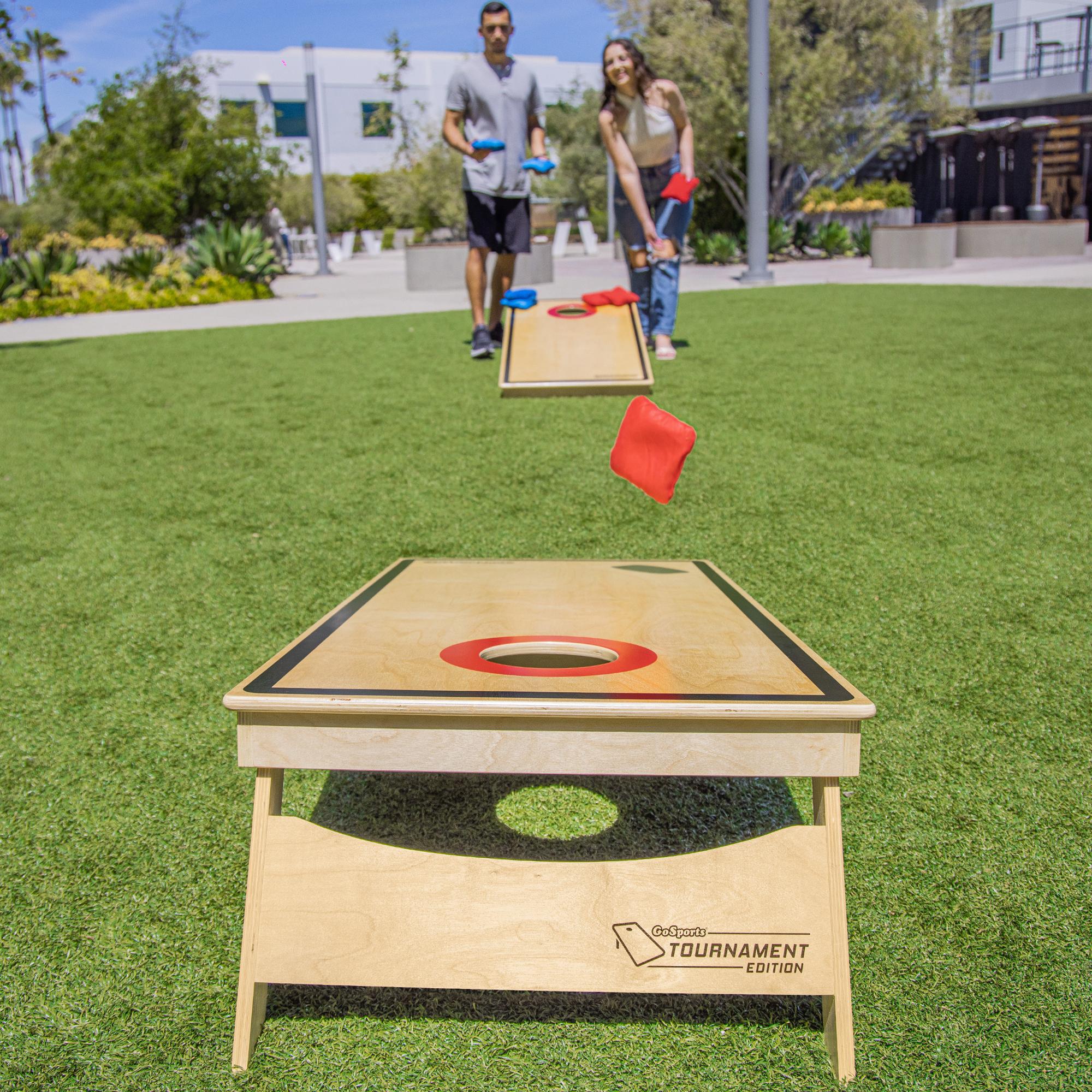 GoSports Outdoor Wood Corn Hole In The Party Games Department At Lowes.com