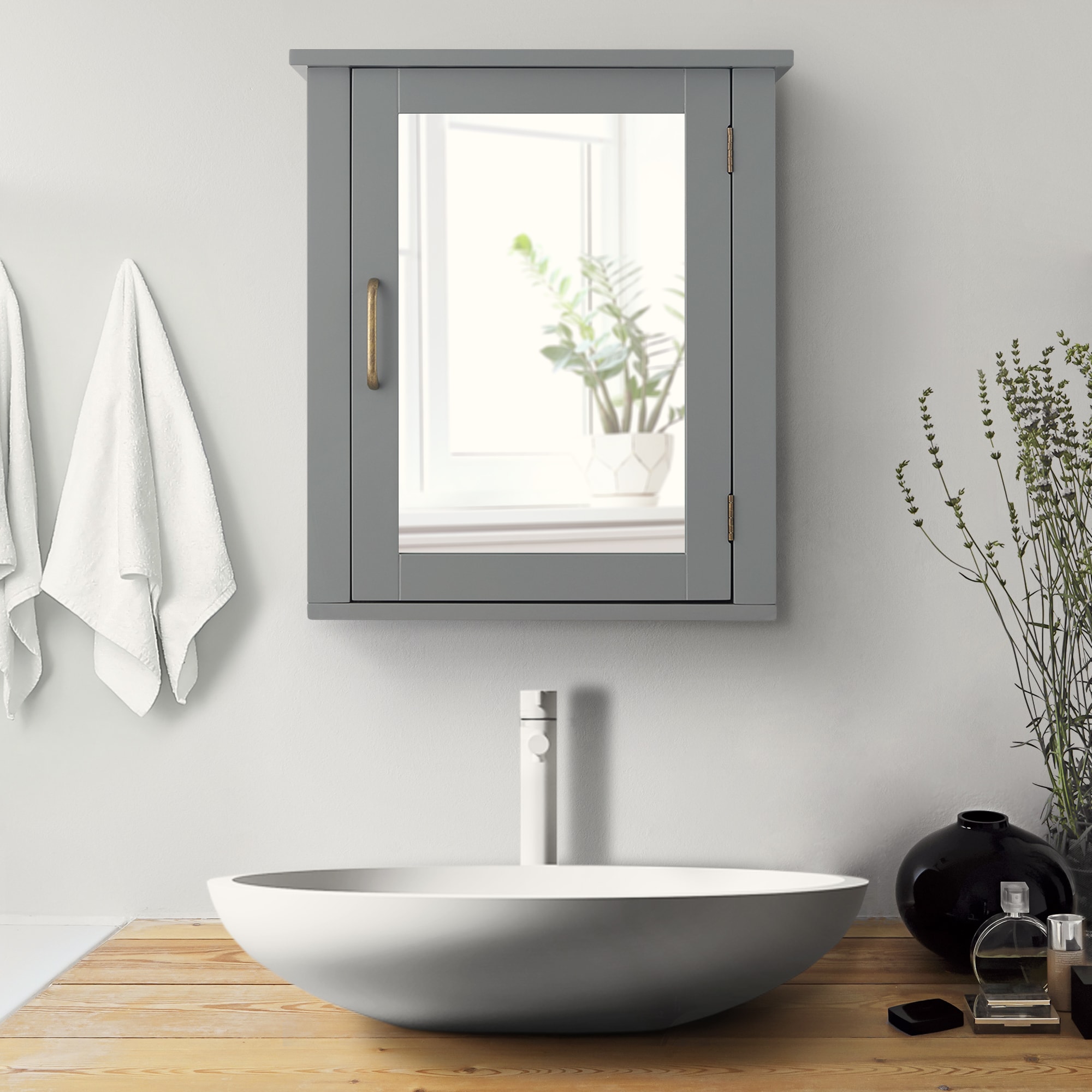 Teamson Home EHF-F0021 Bathroom-Medicine-Cabinets - View #2
