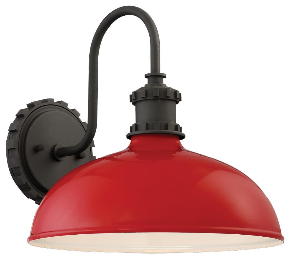 Minka Lavery 71251-640 Escudilla 1 -Light 11.75-in H Matte Red Hardwired Dark Sky Outdoor Wall Light