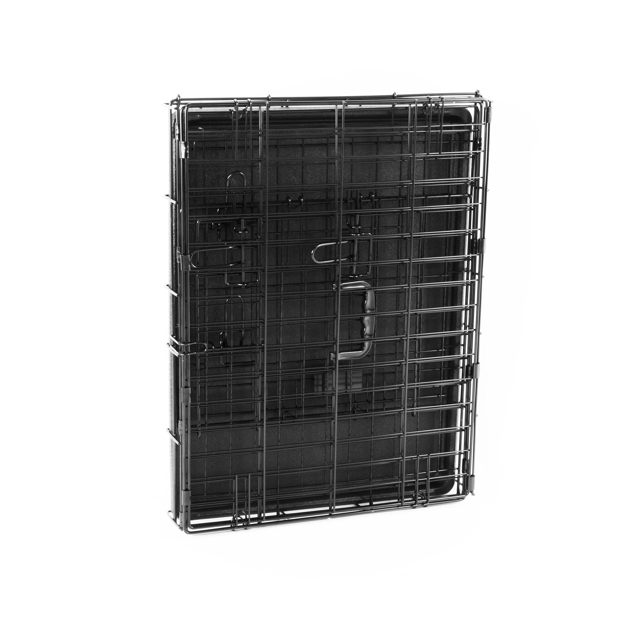 Pet Essentials Wire Dog/Cat Crate Small 2-ft L x 1.5-ft W x 1.6-ft H in the  Crates & Kennels department at