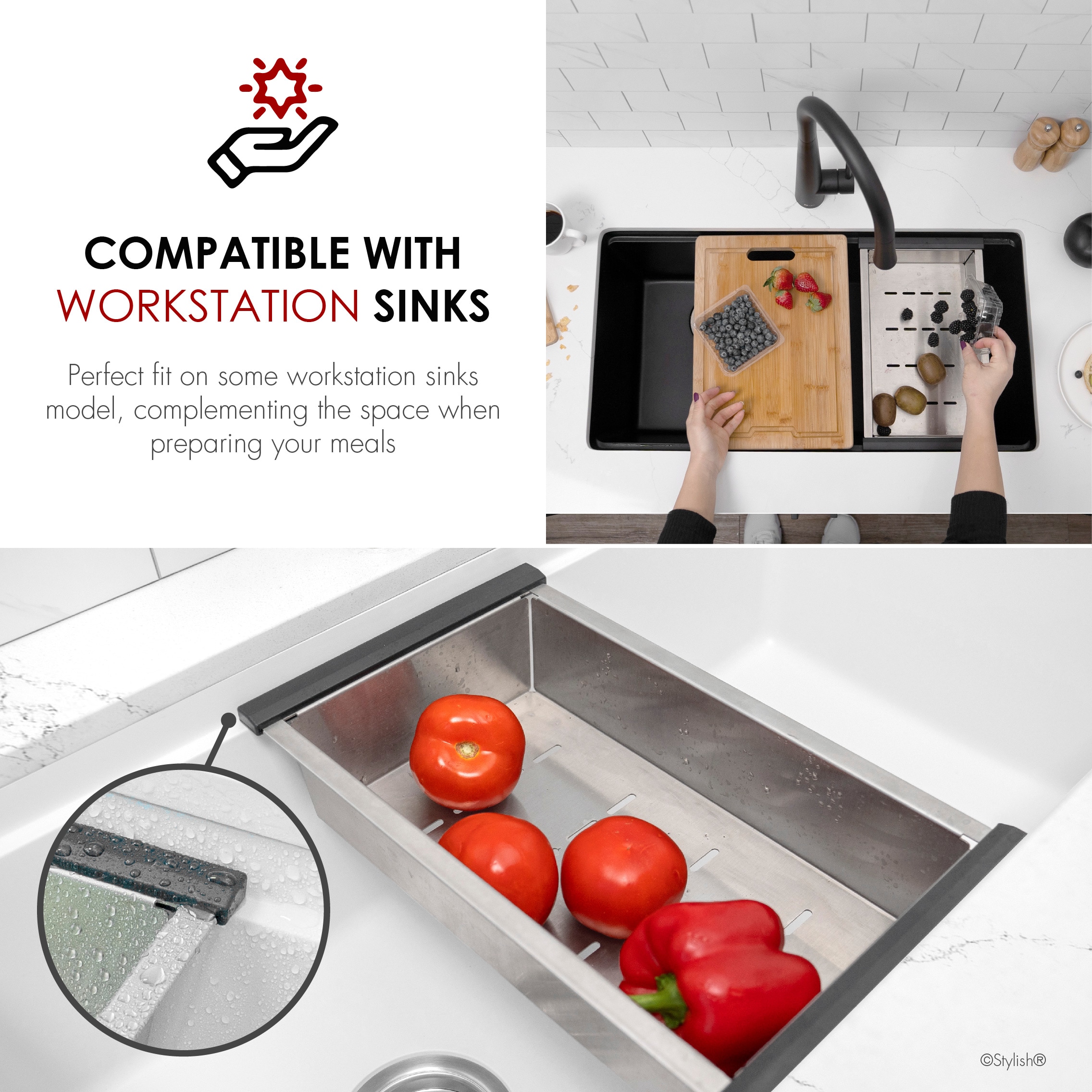 Stylish A-04 Kitchen-Sink-Accessory-Kits - View #5