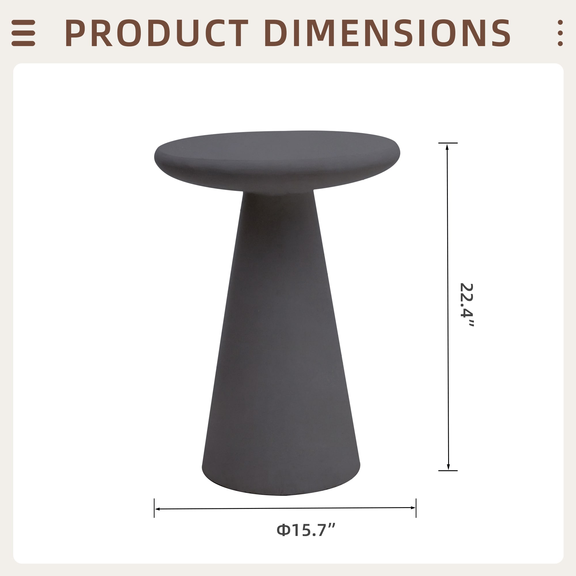 UPHA PL-RO17M-KCH End-Tables - View #3