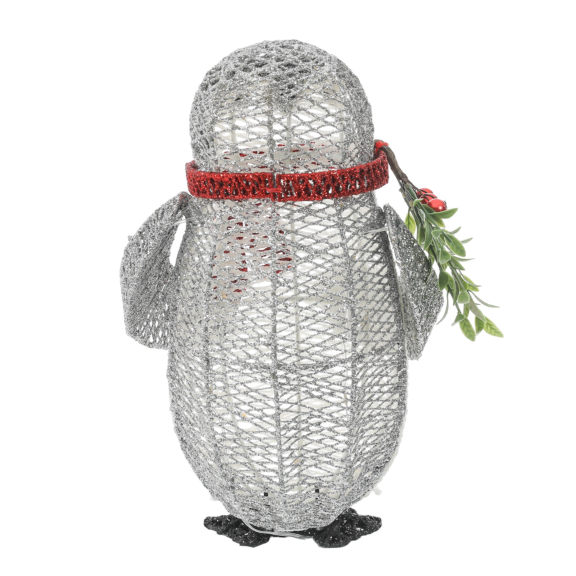 LuxenHome 15-in Penguin Yard Decoration with White LED Lights in the  Outdoor Christmas Decorations department at