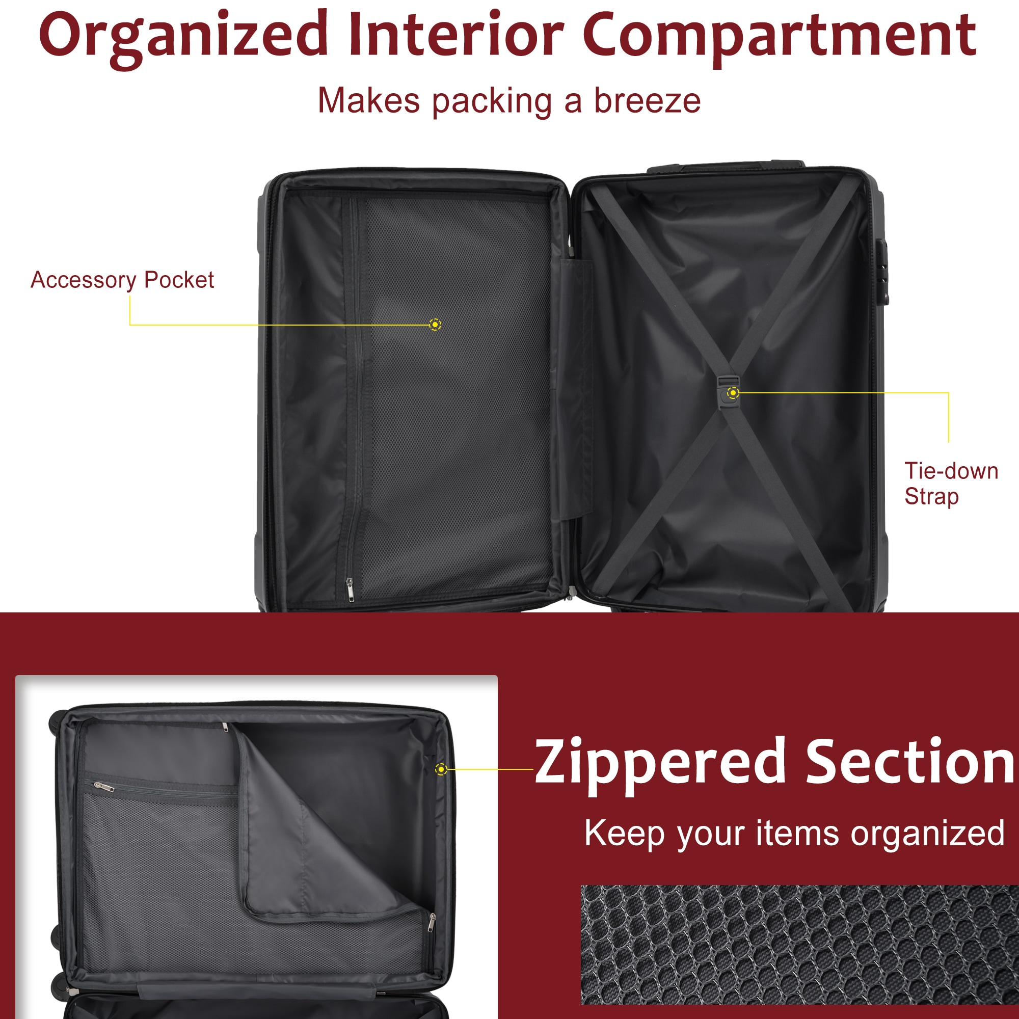 LOVMOR SF-W-N730P296747J Luggage-And-Luggage-Sets - View #4