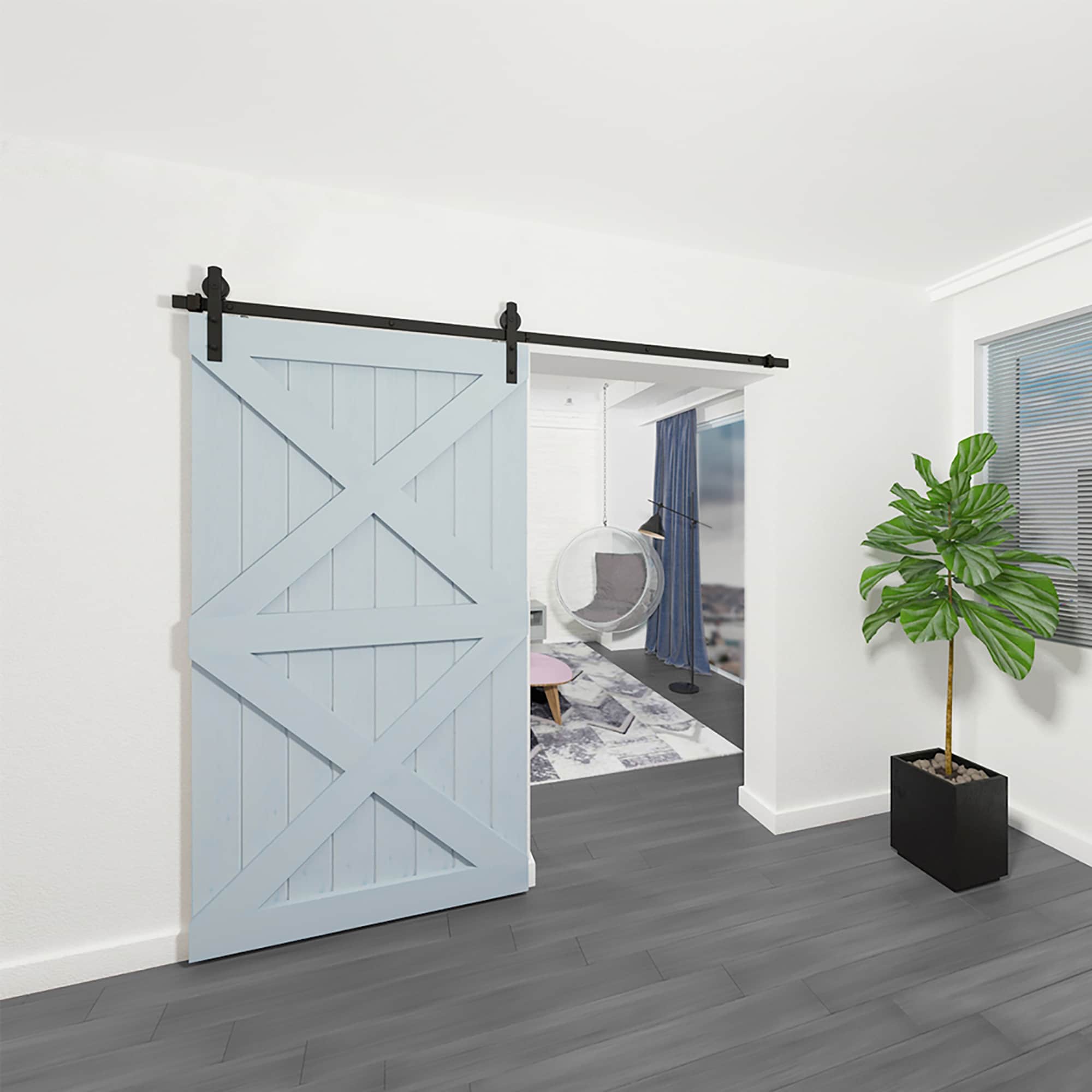 Clihome X0029GCZKR-LTC Barn-Door-Roller-Kits - View #5