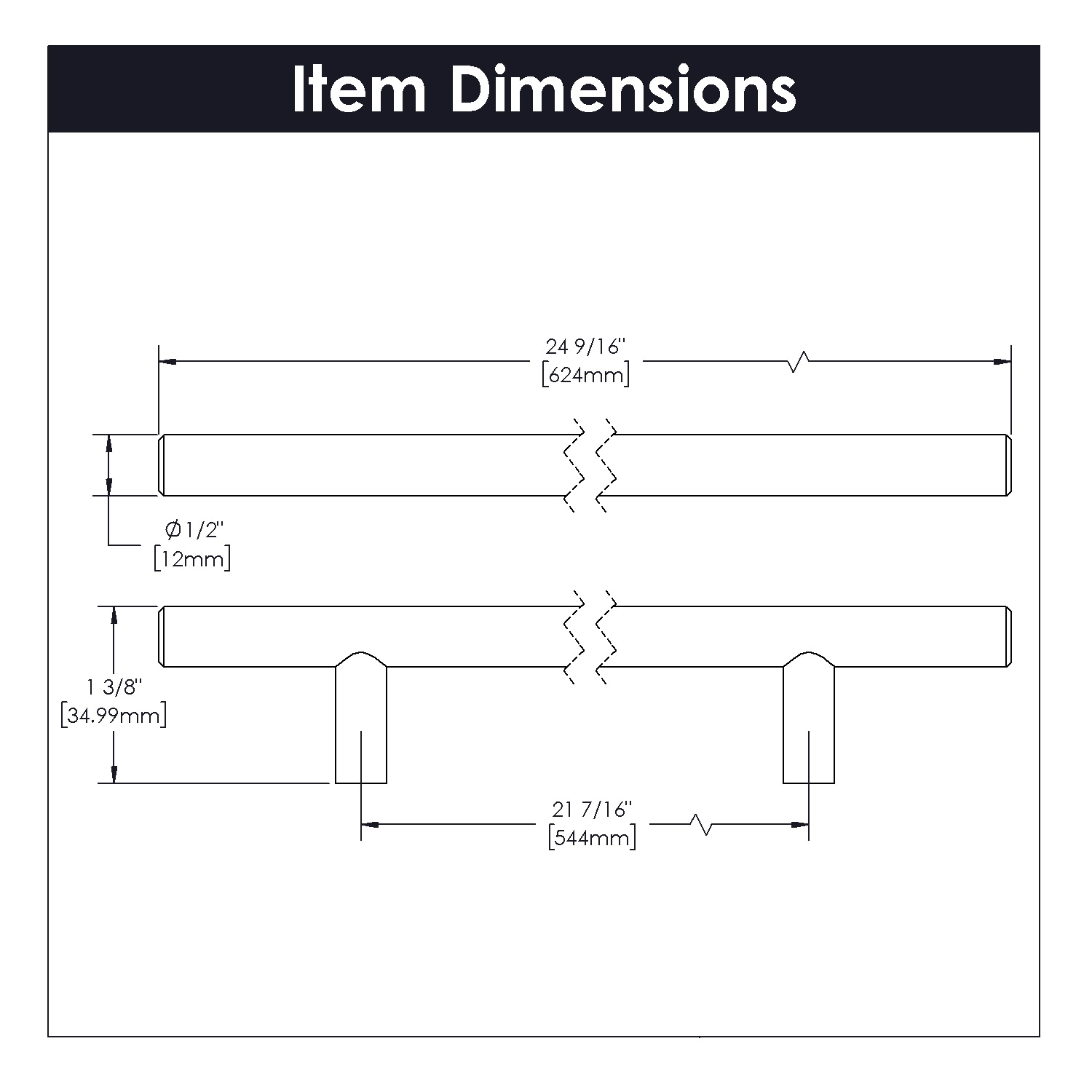 Hickory Hardware HH074882-SS-5B Cabinet-Pulls - View #4