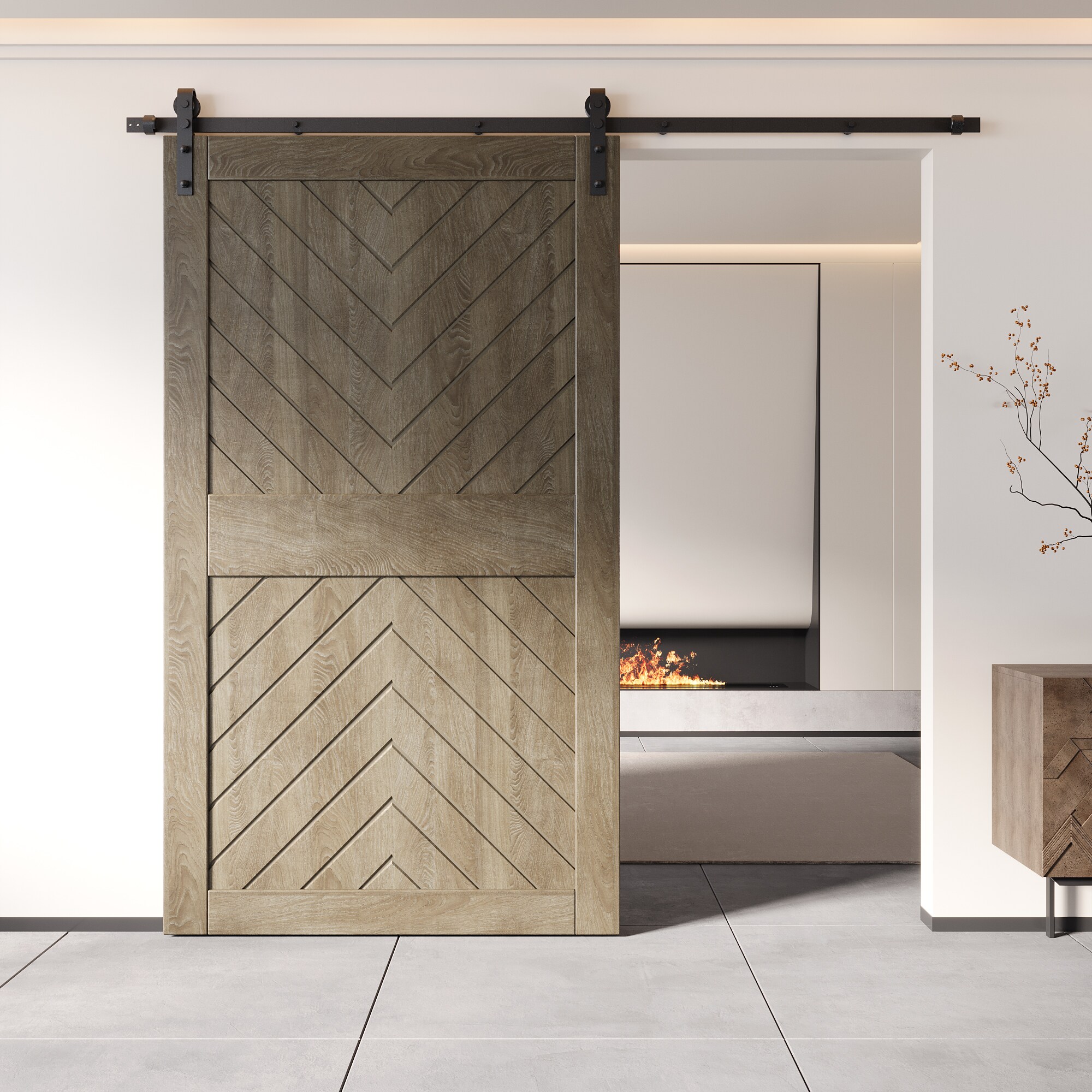 HOMACER JT4-4284-GR Barn-Doors - View #8