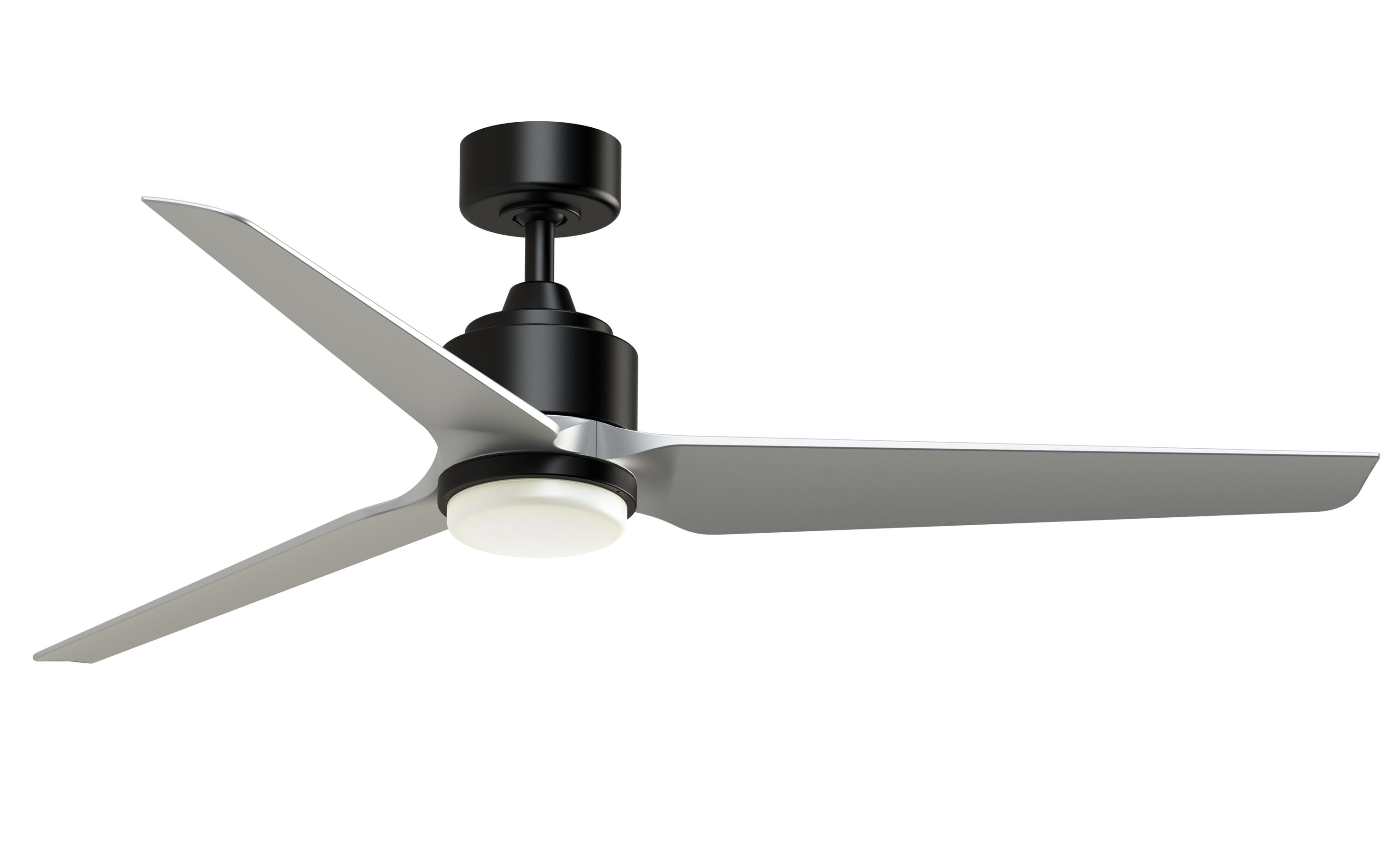 Hinkley Chisel 60-in Matte Black with Walnut Blades Indoor Smart Propeller Ceiling Fan and Remote (3-Blade) 903760FMB-NDD Sansujyuku sansujyuku.com