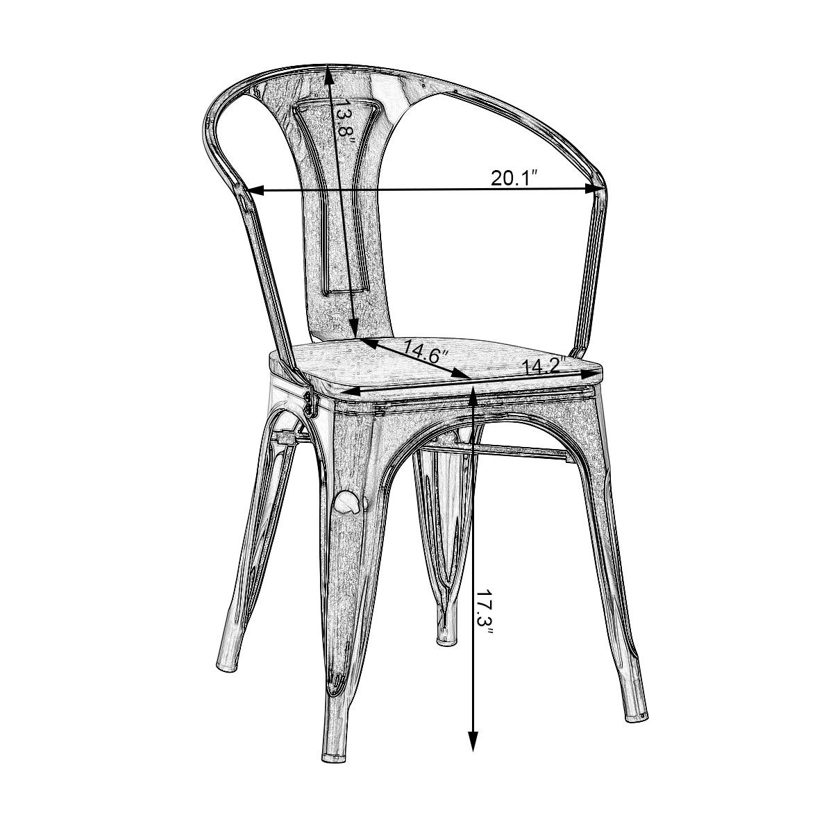 CASAINC WF-HW56683CP-LA chairs - View #7