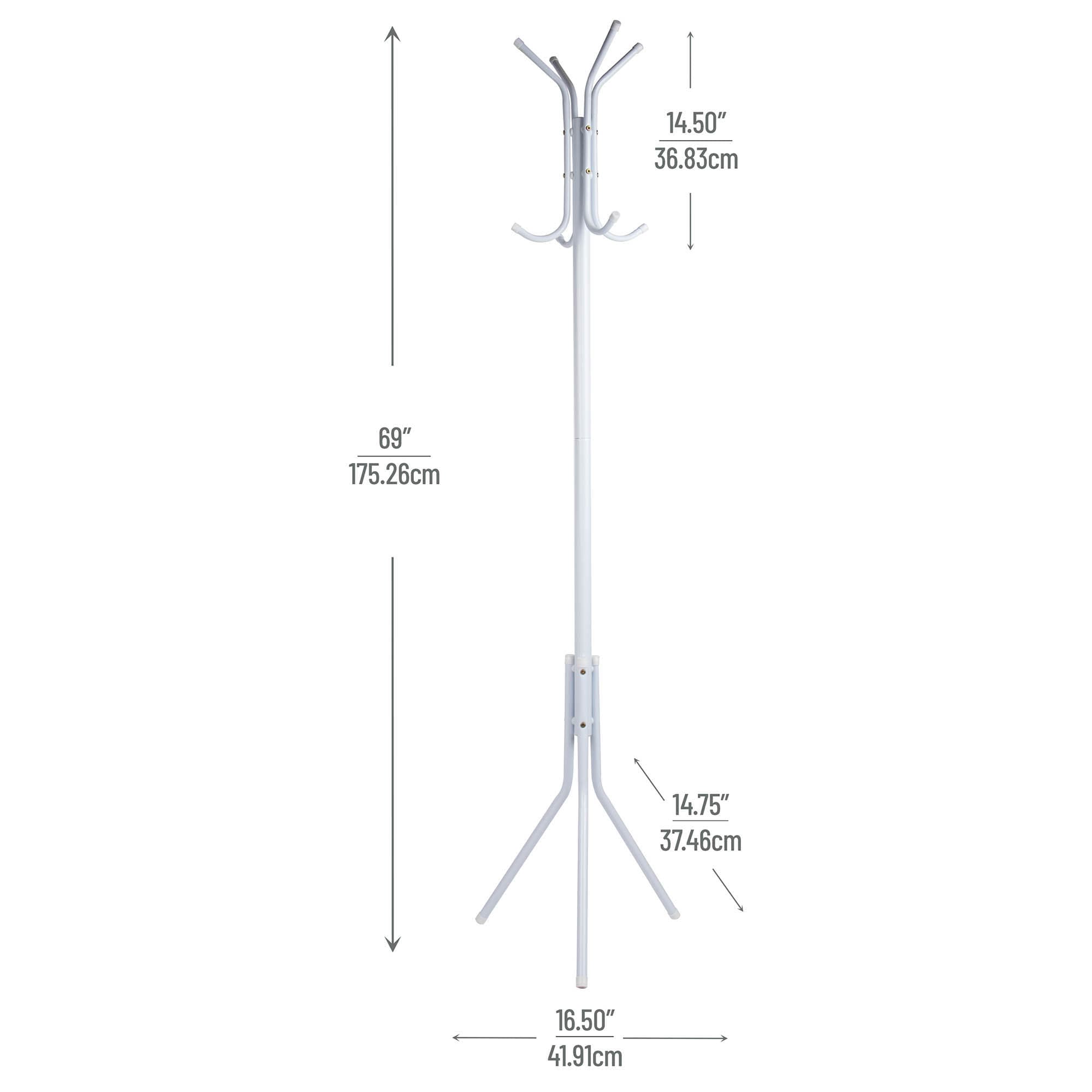 Mind Reader 2CRACK11-WHT Coatrack-Stands-Pedestals - View #8