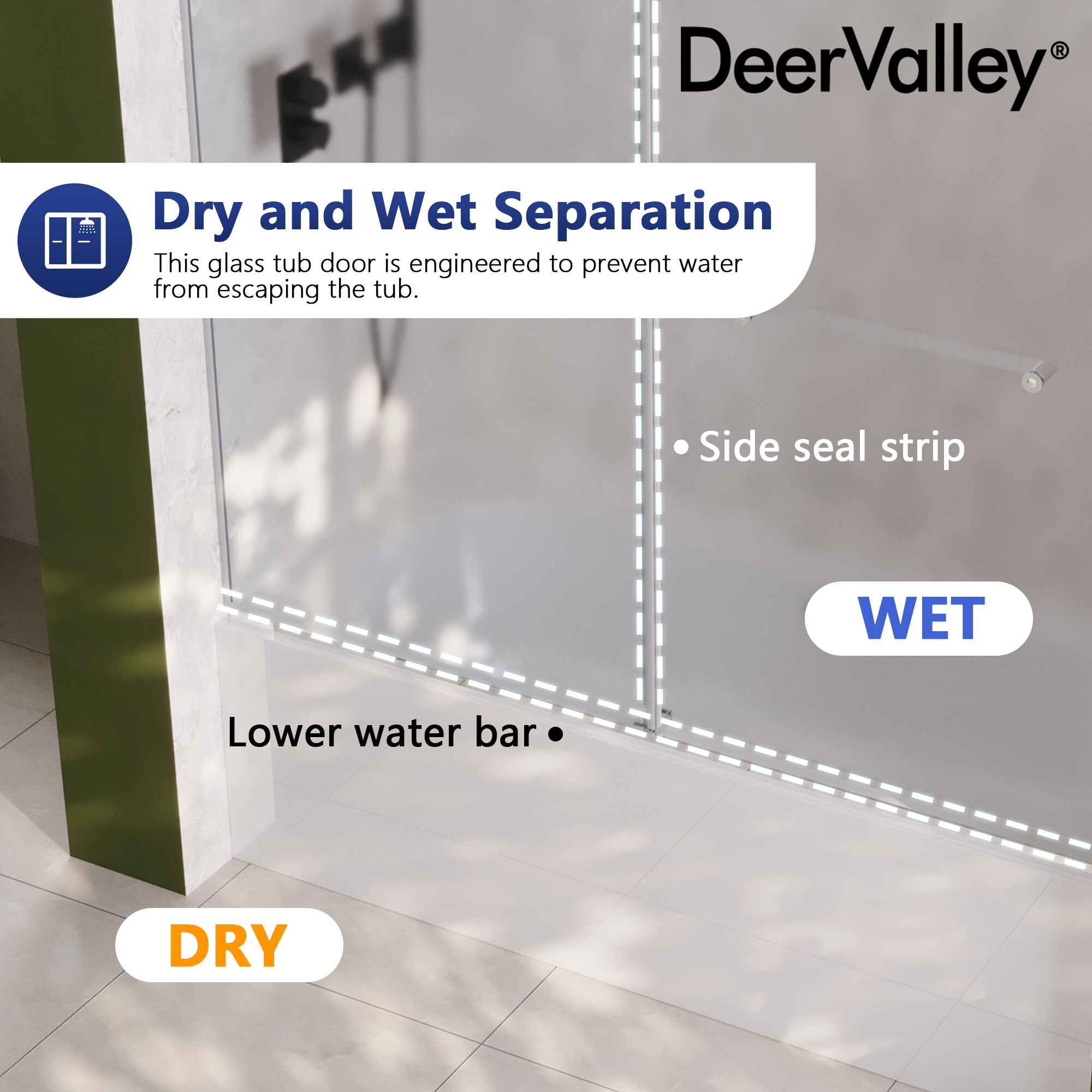 DeerValley DV-1SD0216ST Bathtub-Doors - View #7