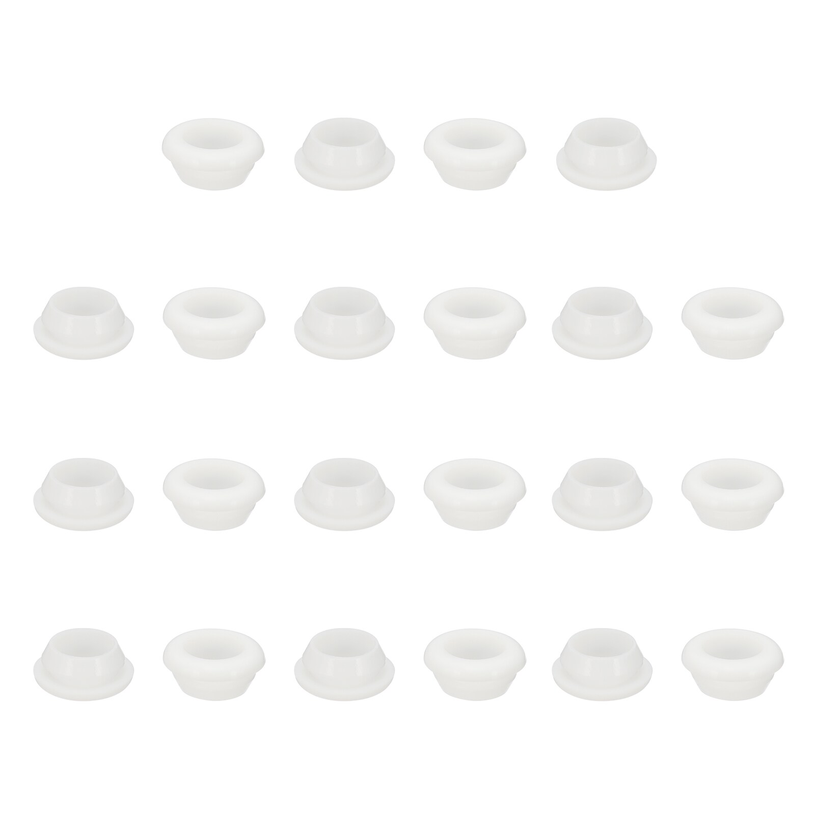 PATIKIL Silicone Rubber Grommets 22pcs 5/8inch(16mm) Drill Hole 1/2inch(12mm) Inner Dia. Top Hat Wire Gasket Rubber Hole Plug for Wiring Irrigation System Firewall White #S26032300UX4810