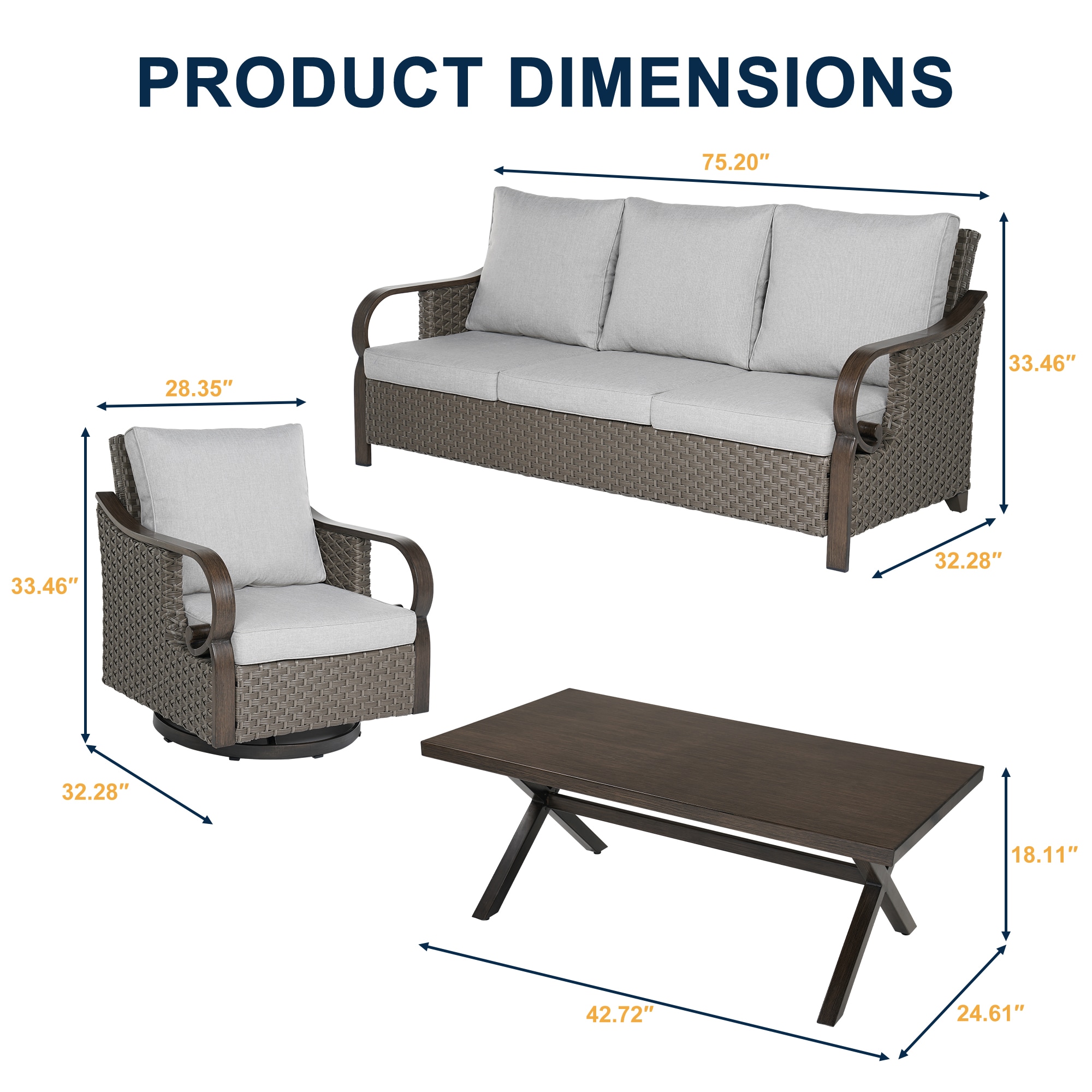 Clihome CL5051740000001 Patio-Conversation-Sets - View #4