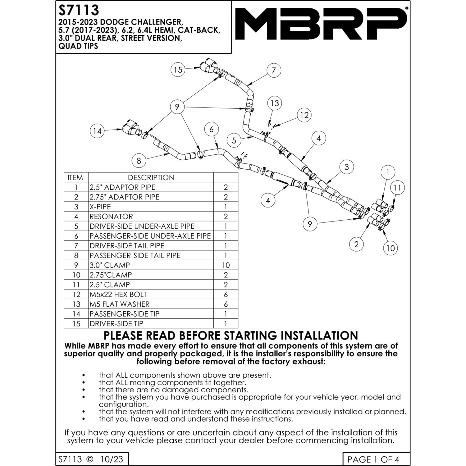MBRP S71133CF Exterior-Car-Acc - View #2