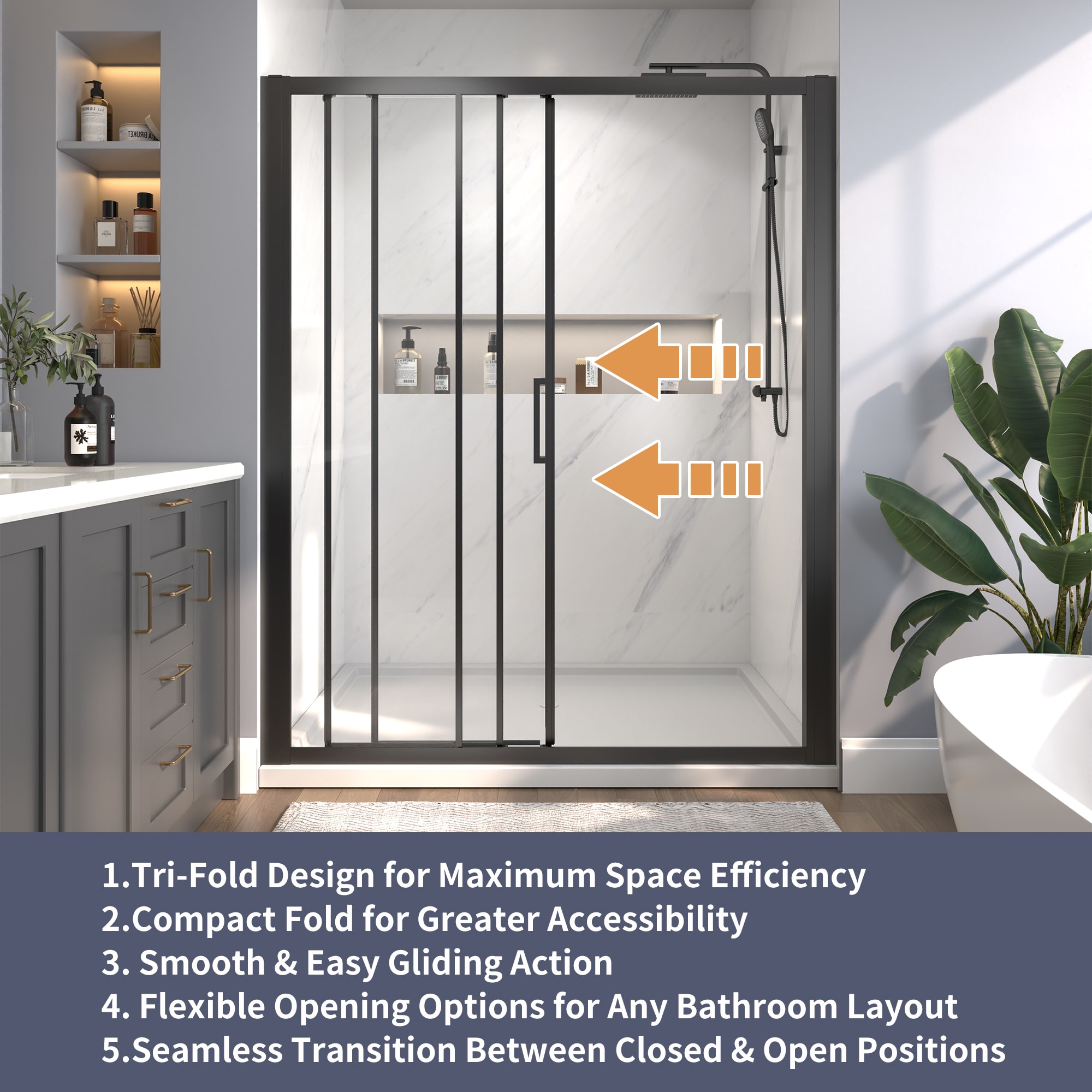 AAZJ BG-AC-6036-M Shower-Doors - View #5