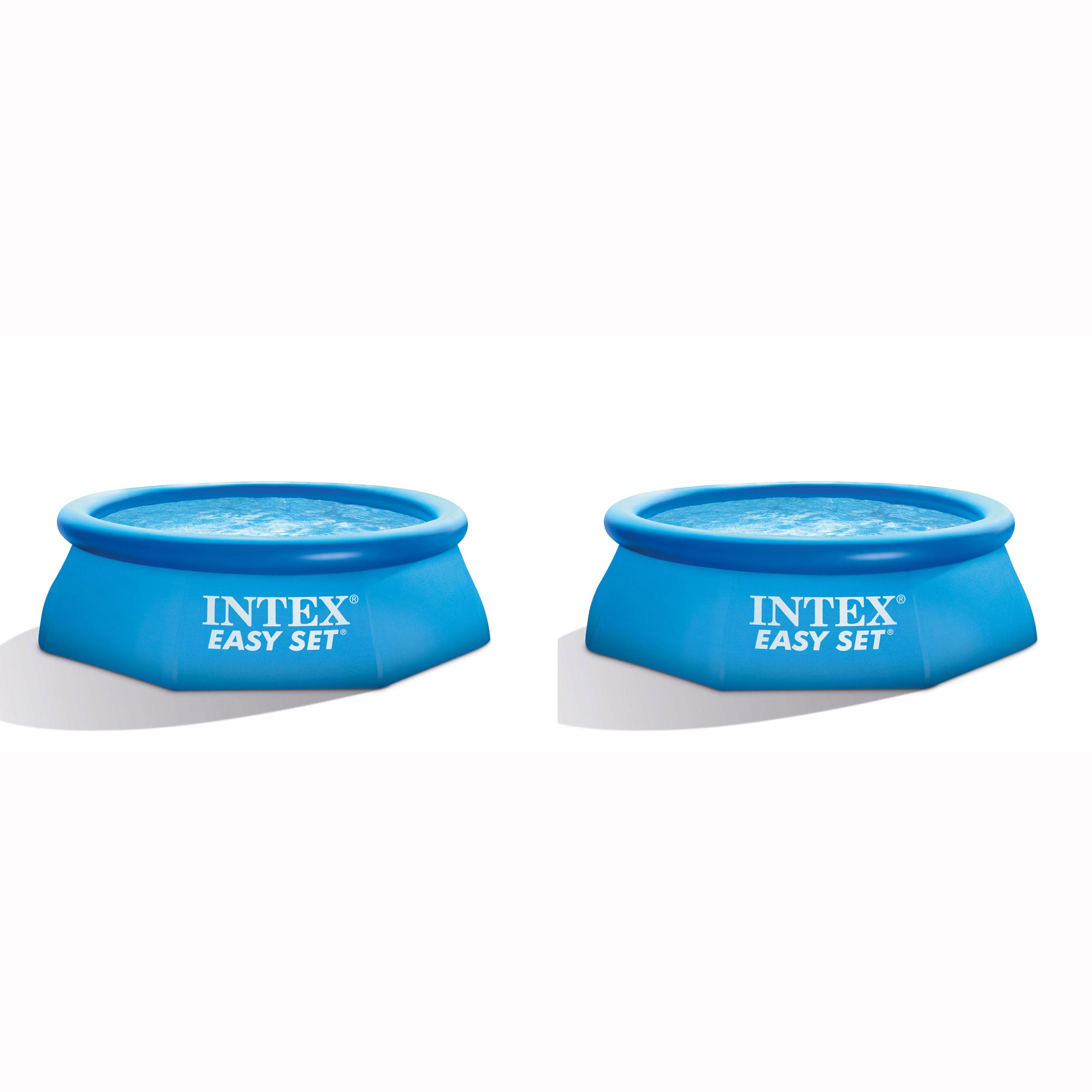 Intex 129893 8-ft x 8-ft x 30-in Inflatable Top Ring Round Above-Ground Pool