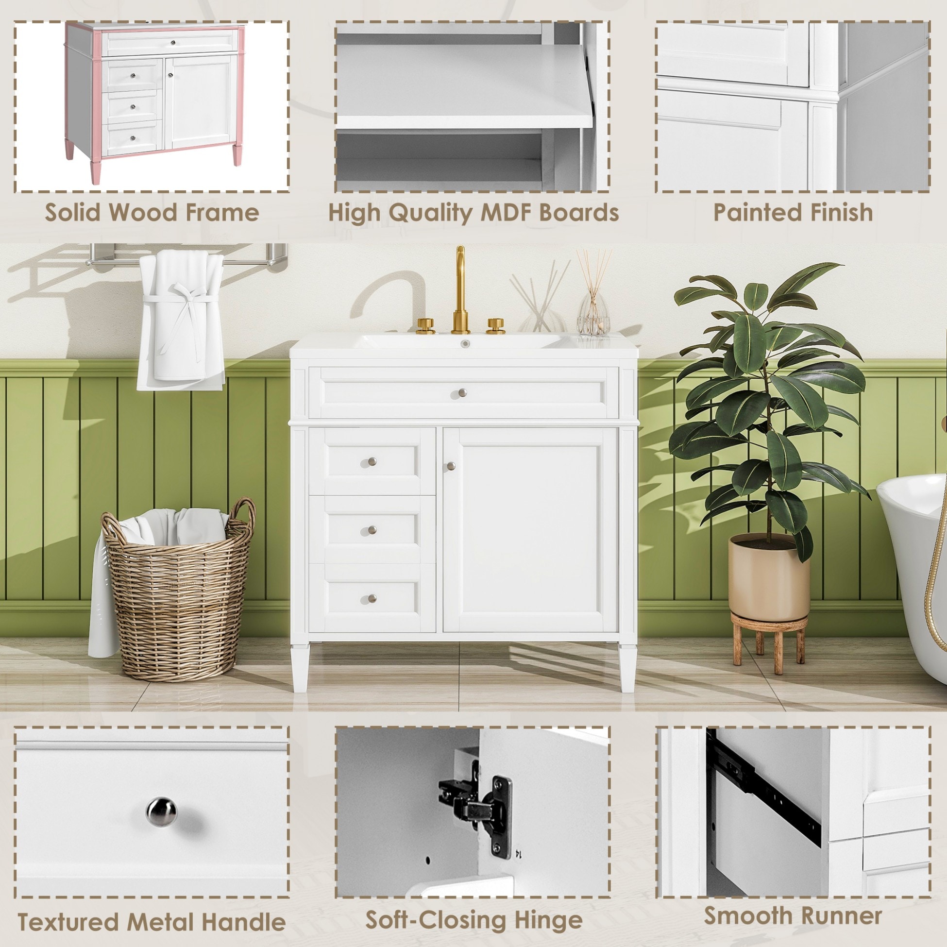 Iseryn YSG246KP230 Bath-Vanity-Combo - View #10