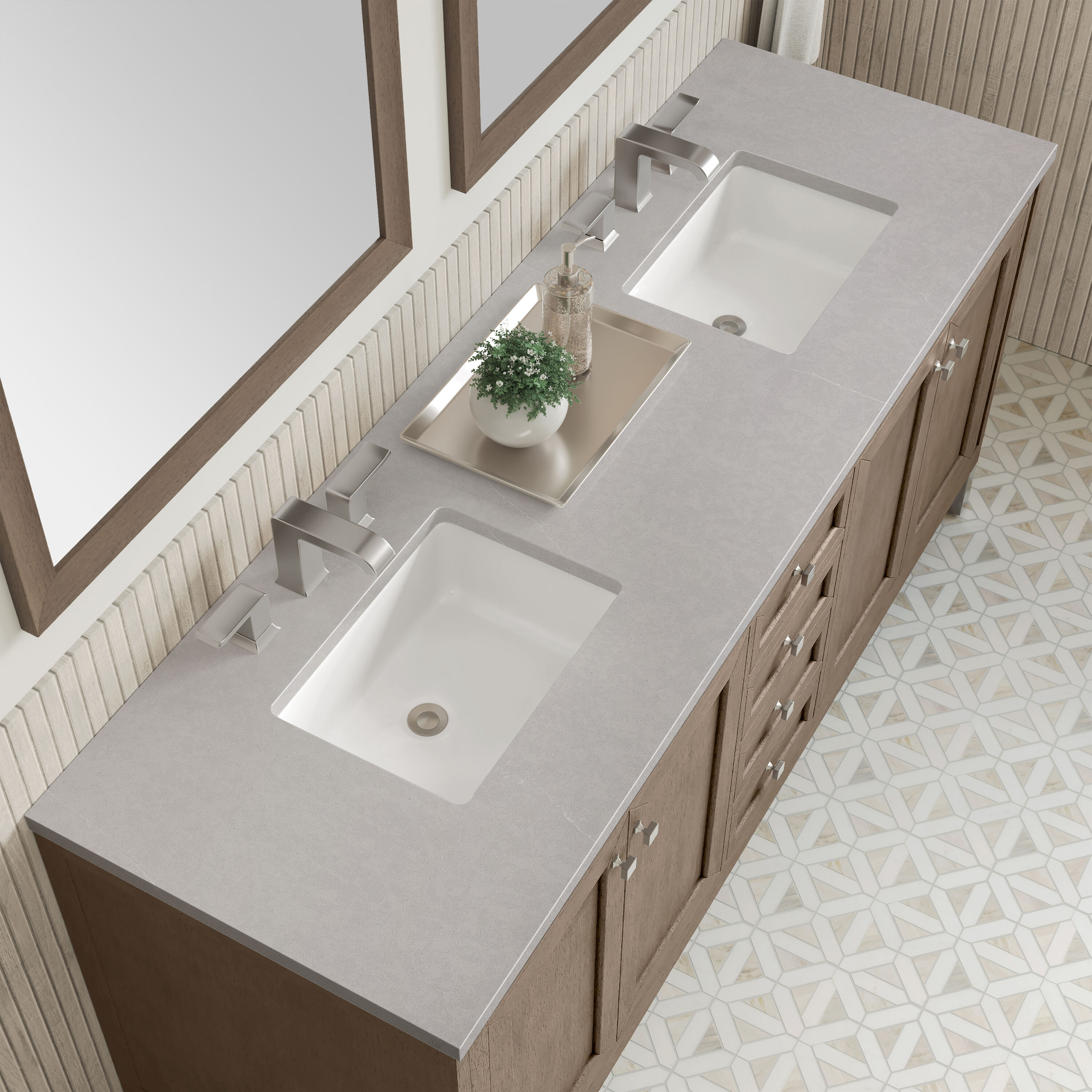 James Martin Vanities 305-V72-WWW-3ESR Bath-Vanity-Combo - View #9