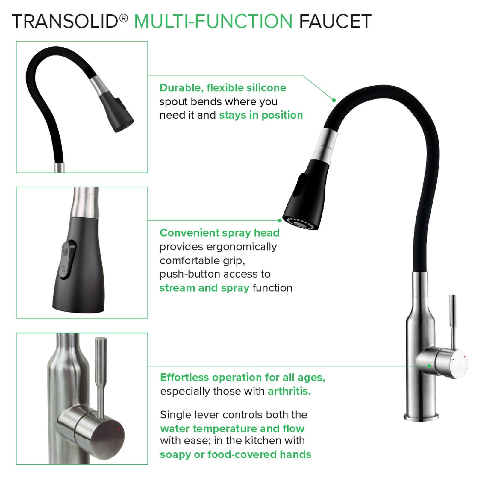 Transolid PF7509A-BNMB Kitchen-Faucets - View #4