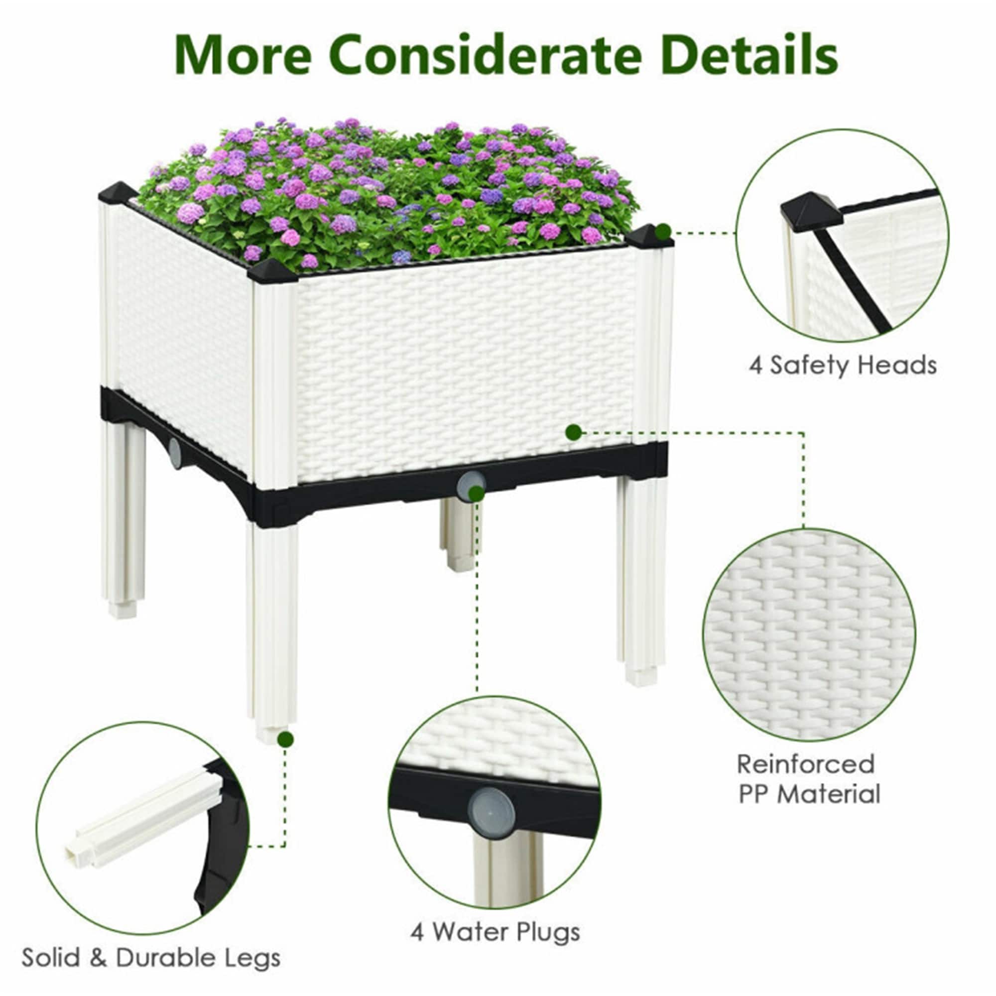 BABOOM BOM-70301WH-CO Raised-Planter-Boxes - View #9