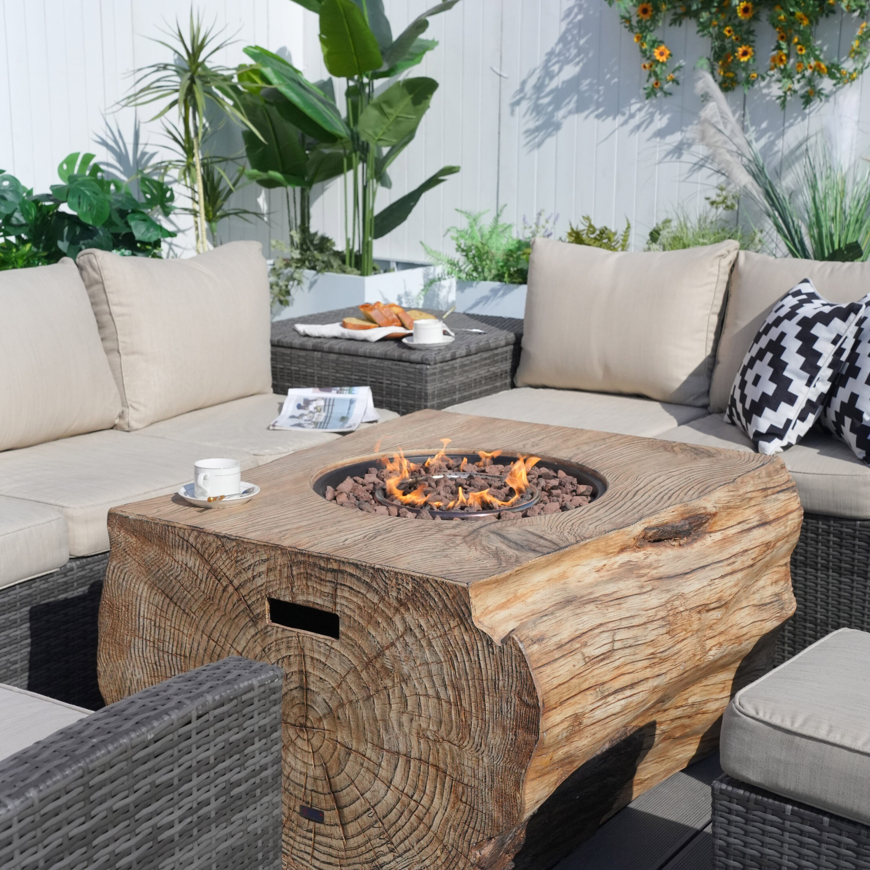 Moda Furnishings MAG-1403B-2170-G Patio-Conversation-Sets - View #4