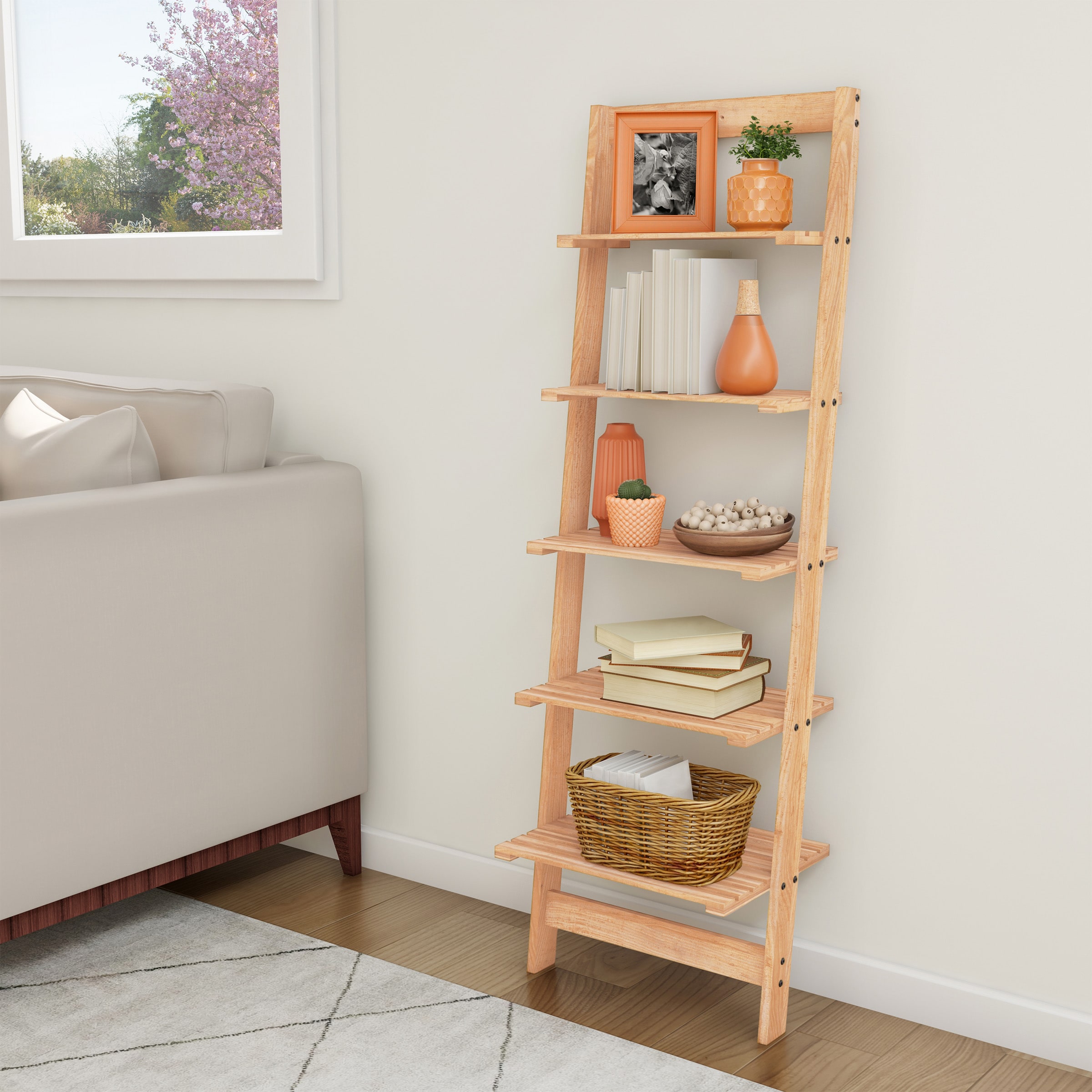 Furniture of America Harwelle White and Weathered White Wood