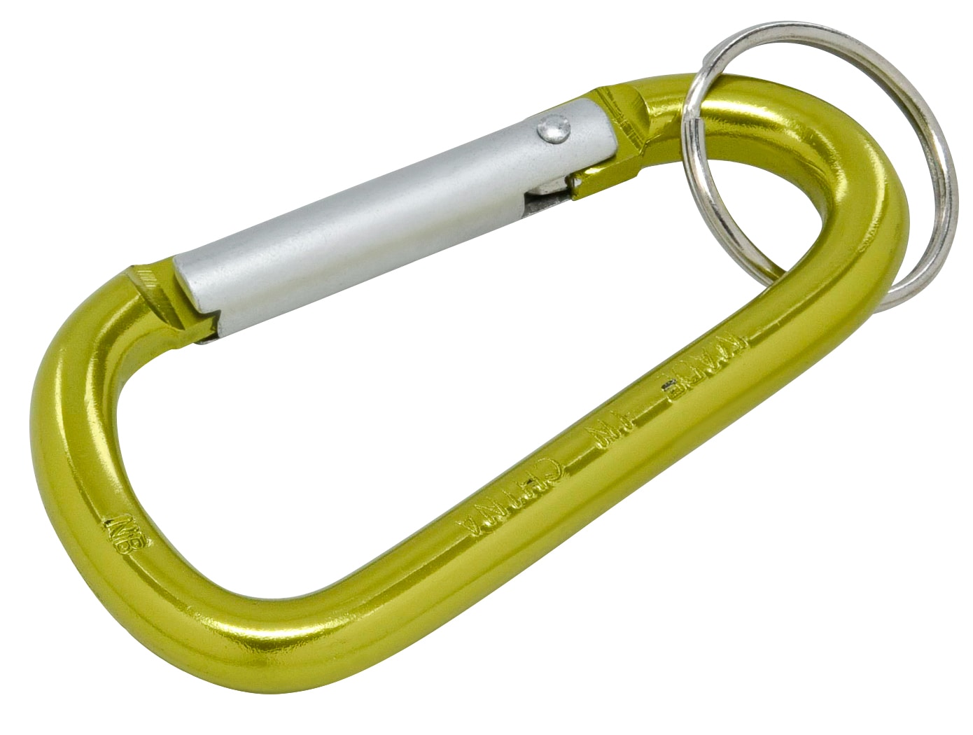 Extra large 3 inch Solid brass Simple D Oval Spring load Snap carabiner  keychains Hooks clip