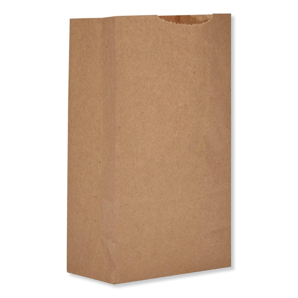 Bagcraft Natural Kraft Paper Shopping Bag with Handles - Meals to Go  Printing 12 x 9 x